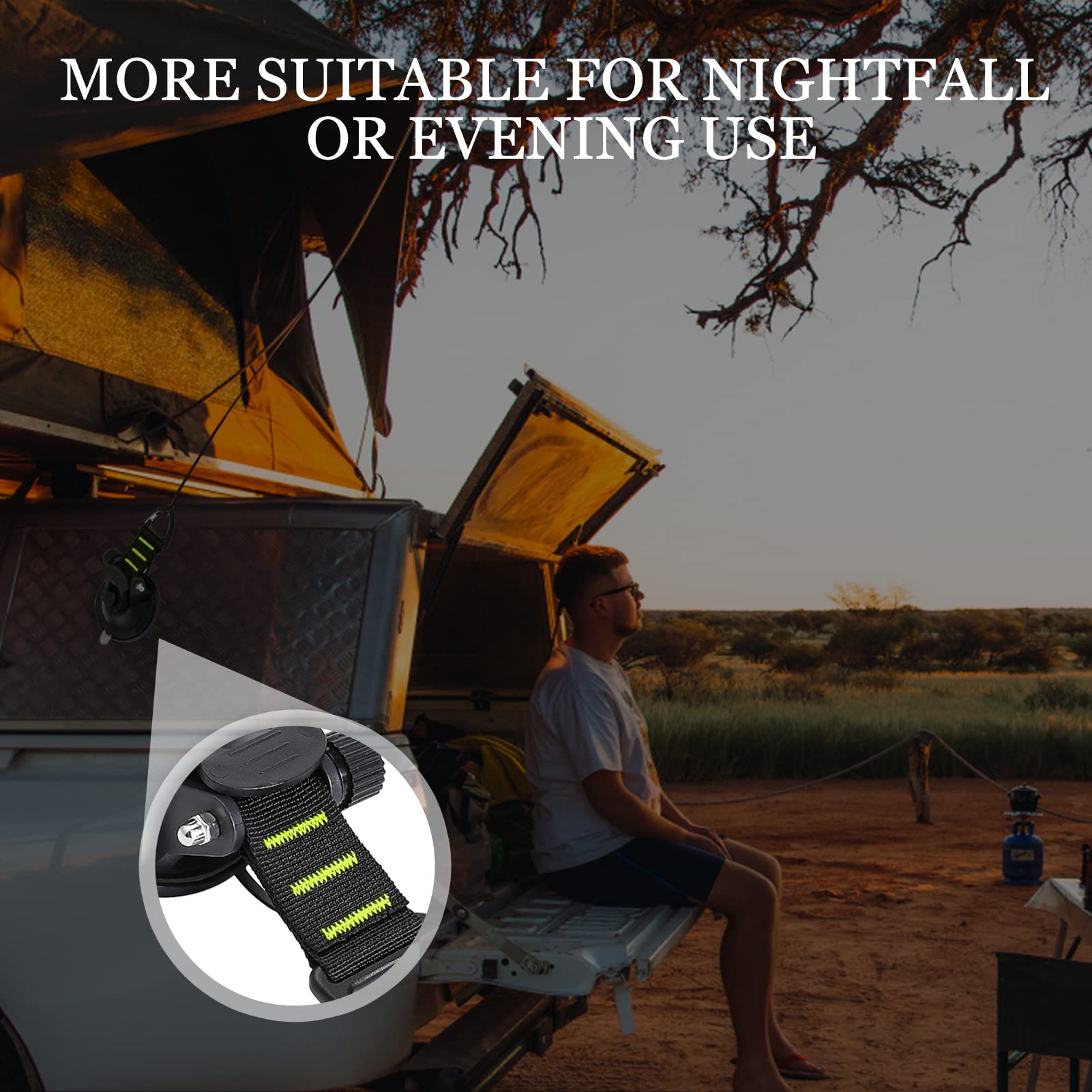 Conbola Suction Cups Hooks Heavy Duty Outdoor Car Camping Essentials 4 Pieces Upgraded Tie Down Suction Cup,Camper Accessories S