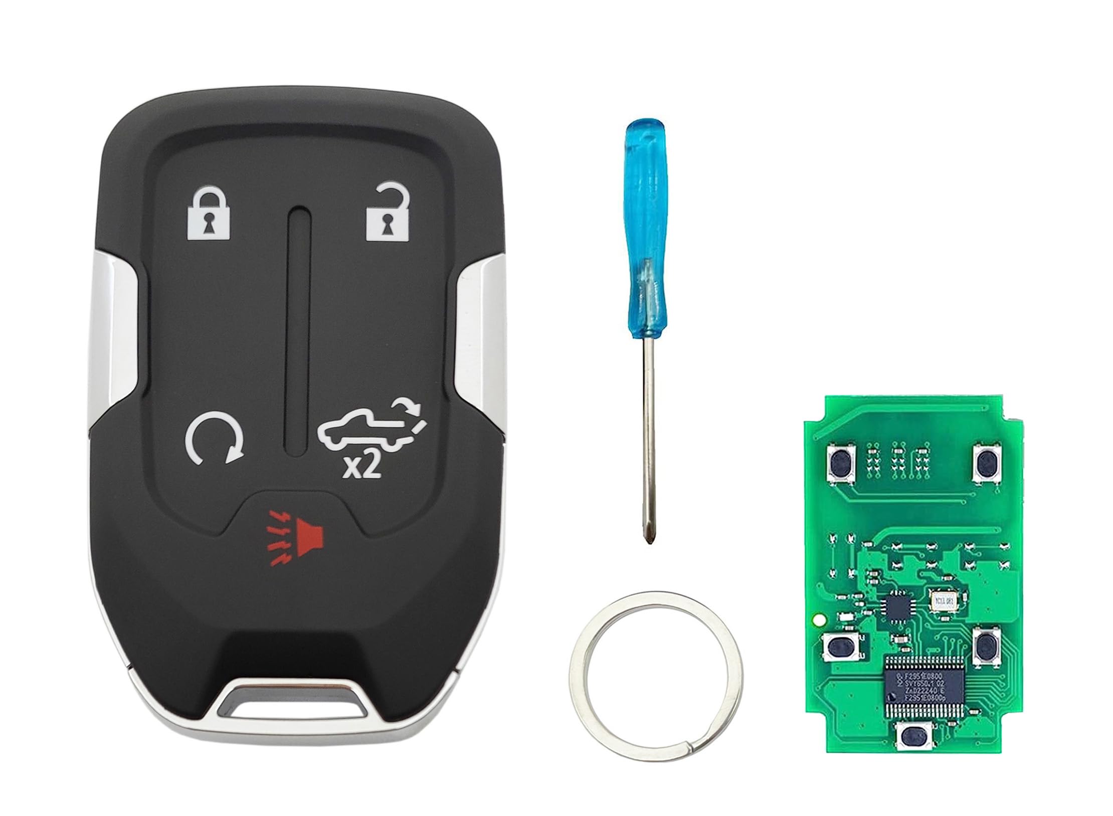 Smart Key Fob For Gmc Hyq1Aa 315Mhz Keyless Entry Remote Replacement (With Chip, 5 Buttons)