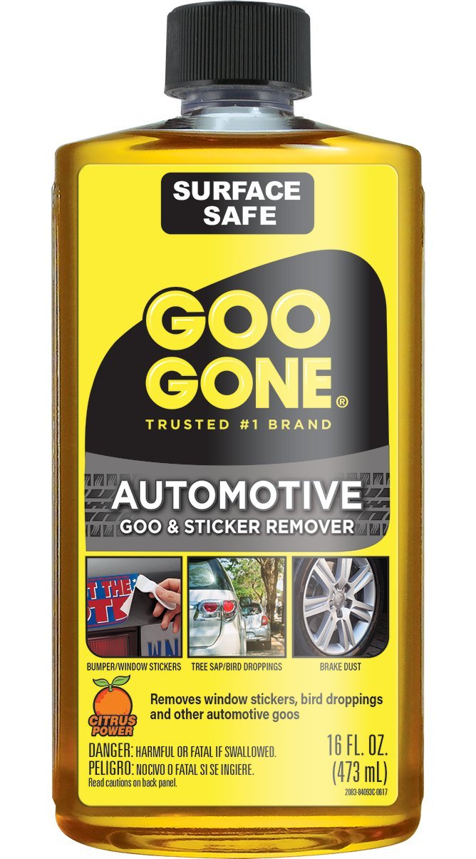 Goo Gone Automotive - Cleans Auto Interiors, Auto Bodies And Rims, Removes Bugs & Stickers - 16 Fl. Oz.