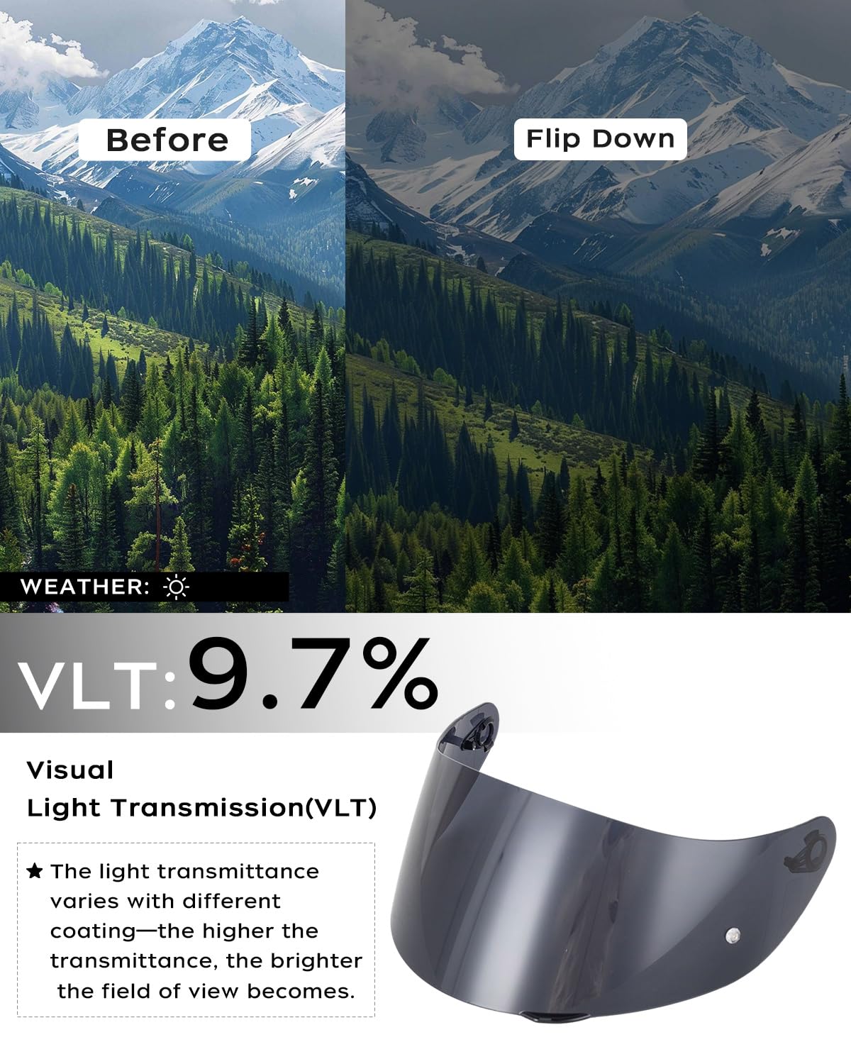 Soman K1 Helmet Visor Replacements, K1S Tinted Helmet Visor Compatible With K1 K1S K3Sv K5 K5S Uv Protection (Blue)