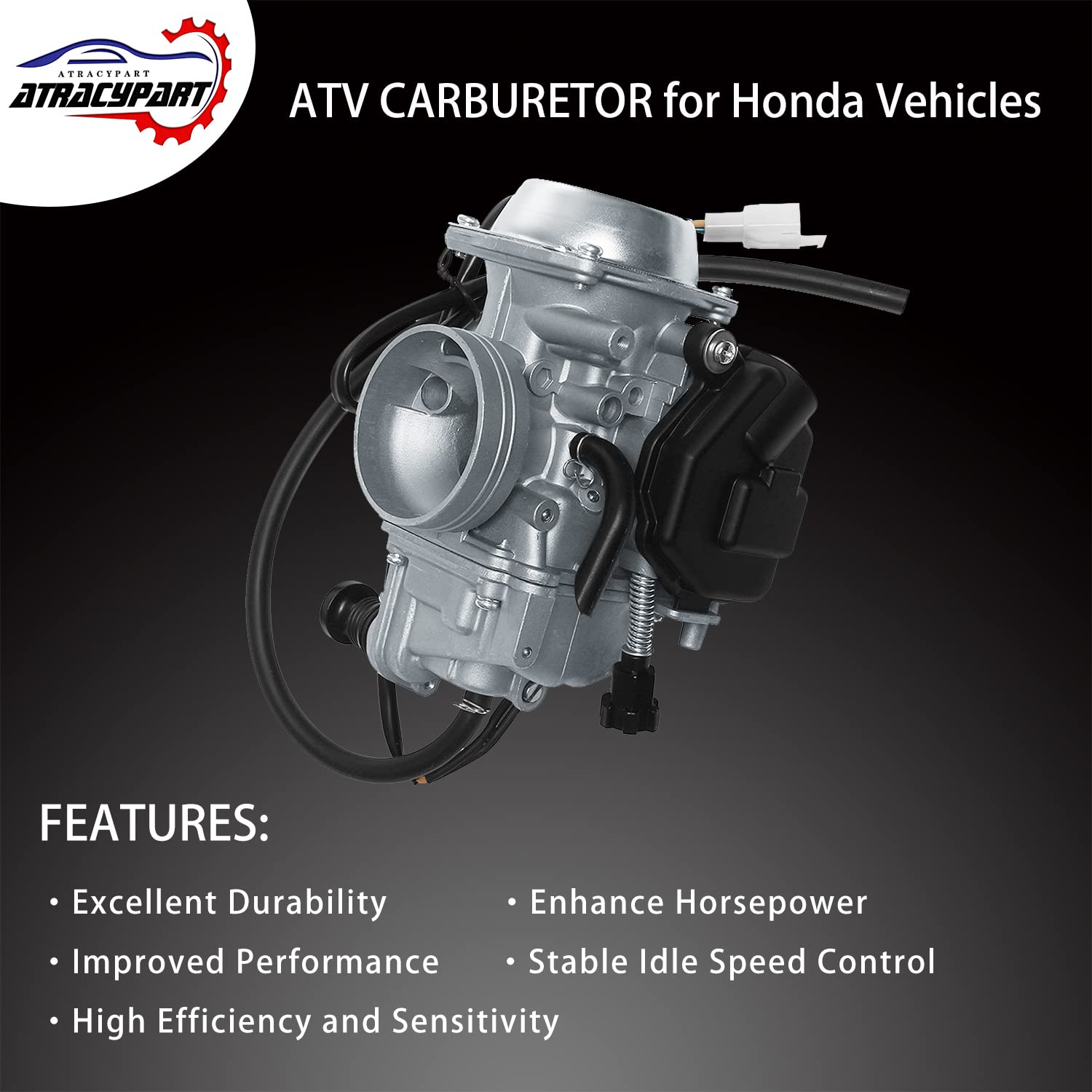 Carburetor for 1993-2000 Honda TRX300FW Fourtrax 300, 1986-1987 TRX350 Fourtrax, 1997-2004 Foreman 400 TRX400FW, 98-04 Foreman T