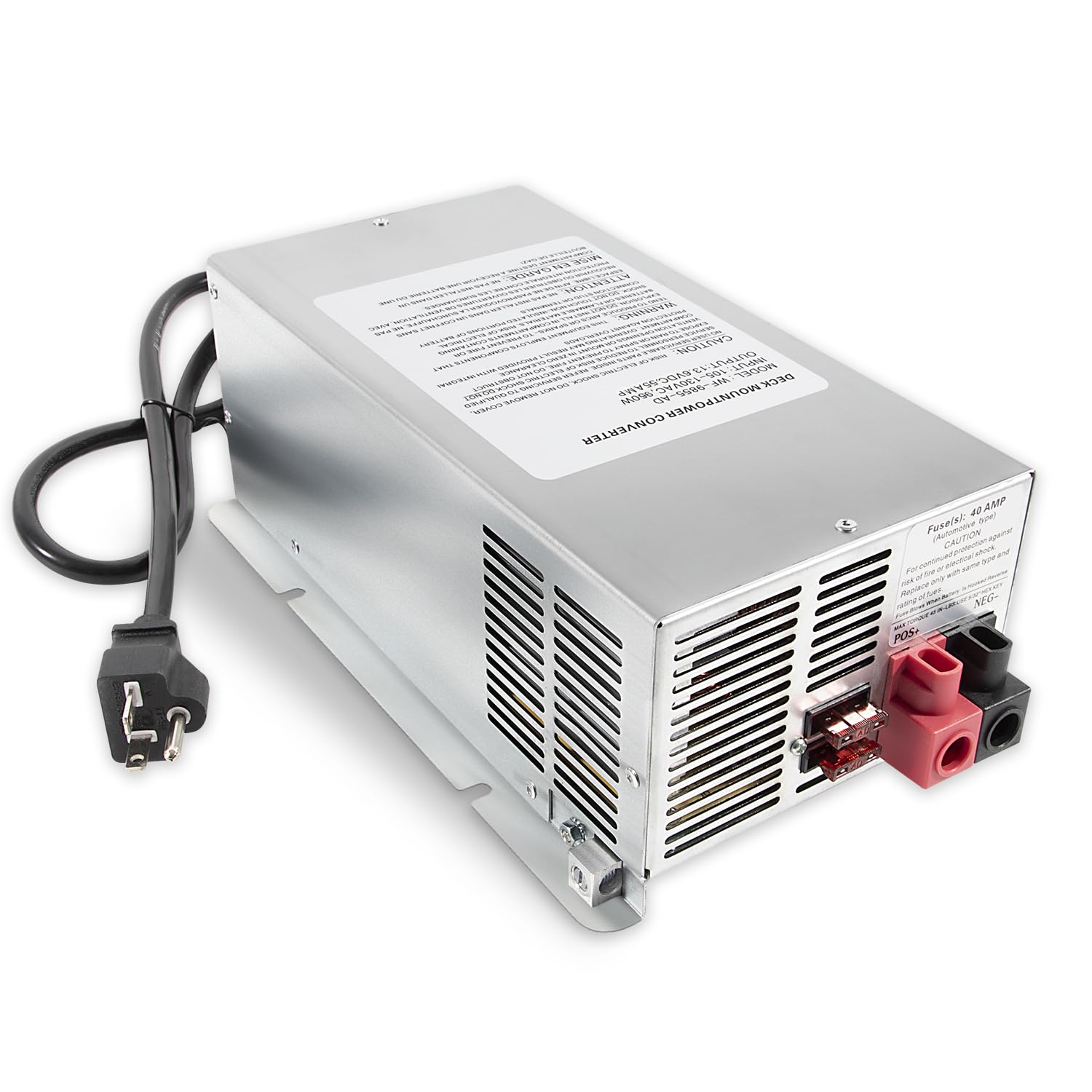 Wf-9855 55 Amp Deck Mount Charger/Converter With Lithium-Ion Switch Replacement For Rv Trailer Camper 9800 Series