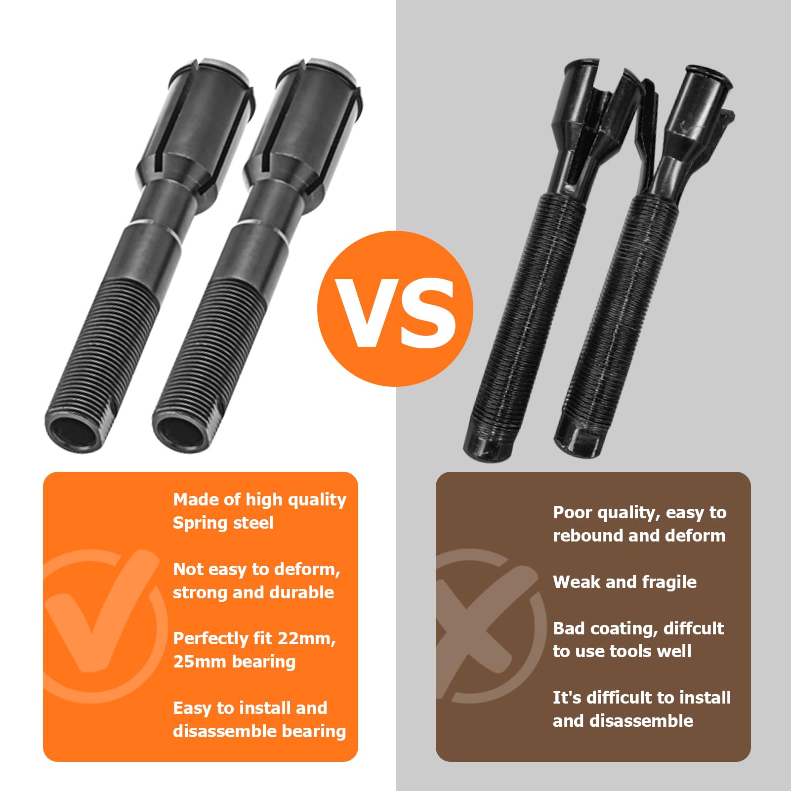 Dasen Inner Cam Bearing Installer and Puller Tools Compatible with 1999-2017 HARLEY DAVIDSON 88/93/96/103/110 ALL TWIN CAM YEARS