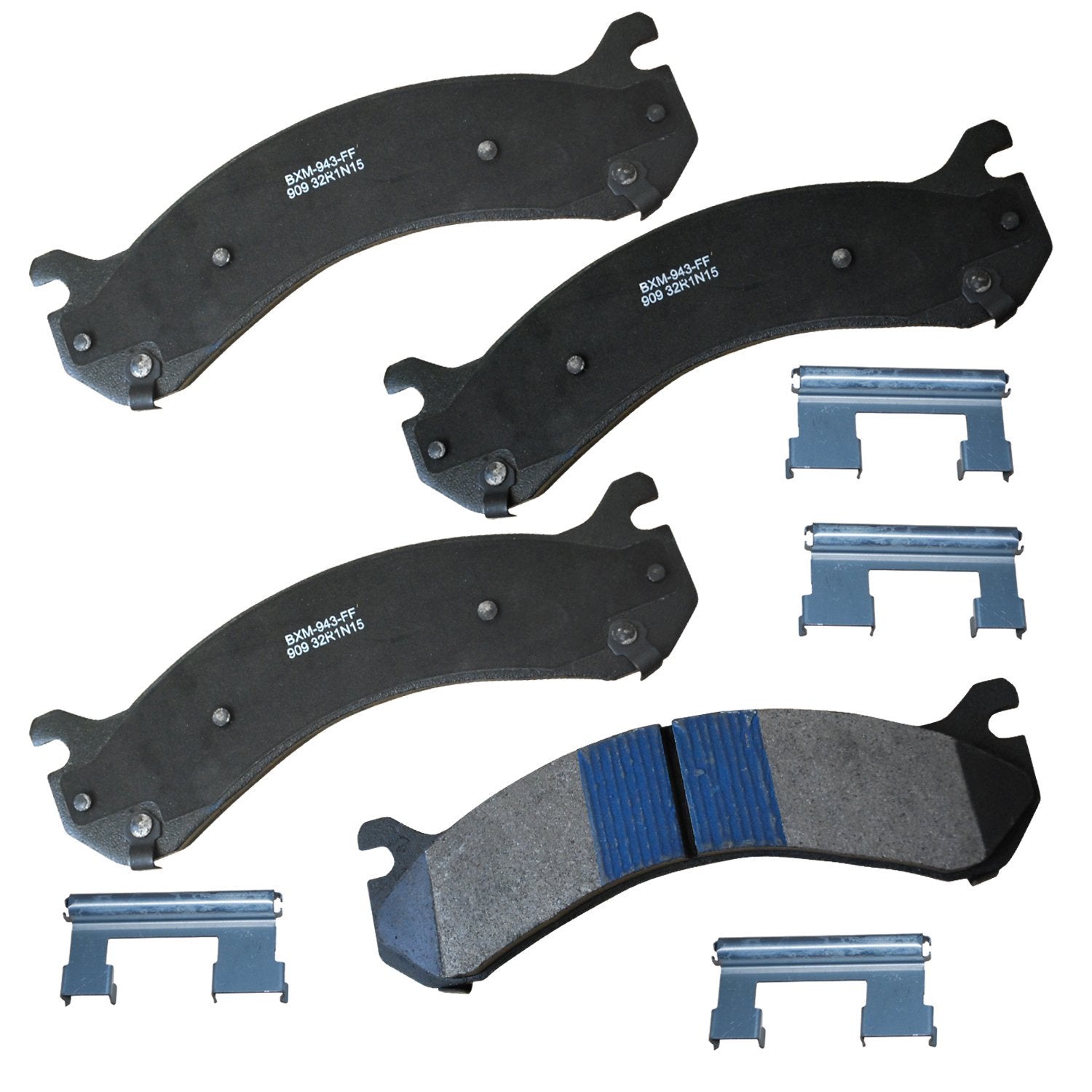 Bendix Premium Sbm909 Semi-Metallic Rear Brake Pads For Select Models Chevrolet Silverado 2500, 3500, 3500 Classic, Hd, Gmc Sier