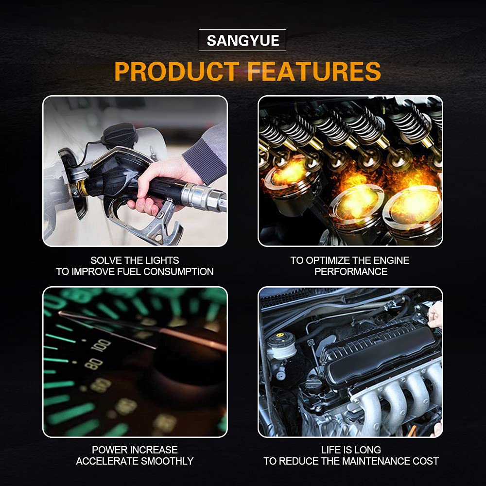 Sangyue 4PCS Oxygen Sensor 1 & 2 for 2002-2010 Dodge Ram 1500 2500 3500 3.7L/5.7L/5.9L/8.3L Upstream + Downstream
