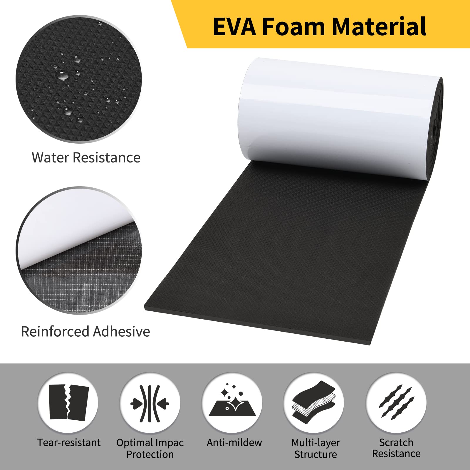 Garage Wall Protector, 2 Roll Garage Car Door Protector Bumper Guard For Car Doors Anti-Collision Waterproof Inflaming Ultra Sel
