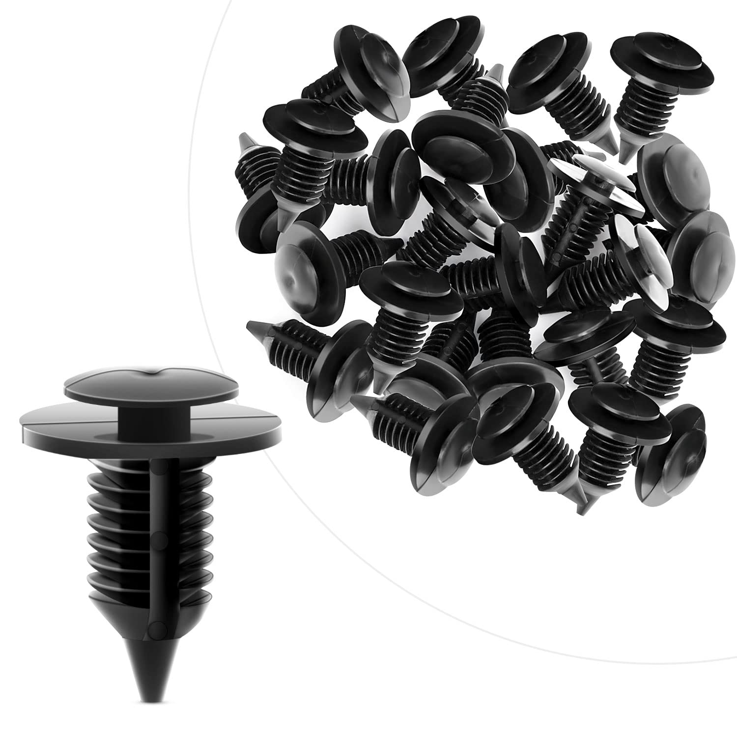 Gooacc Oem # N805155-S Interior Door Panel Clip Nylon Automotive Clips Rivet Retainer Fender Bumper Fasteners Clips For Ford And