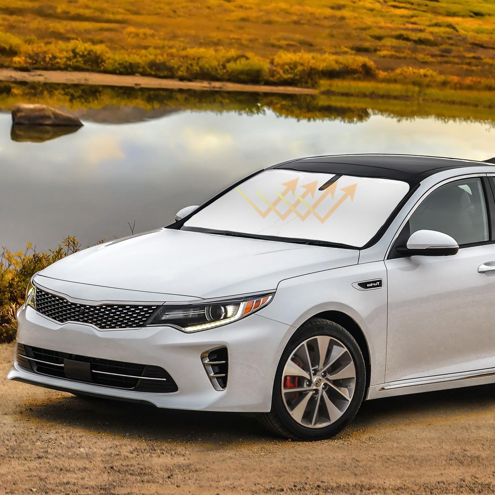 Sunshade Custom Fit For Optima Windshield Sun Shade For 2016-2020 Kia Optima Accessories Front Window Shield Protector Sun Visor