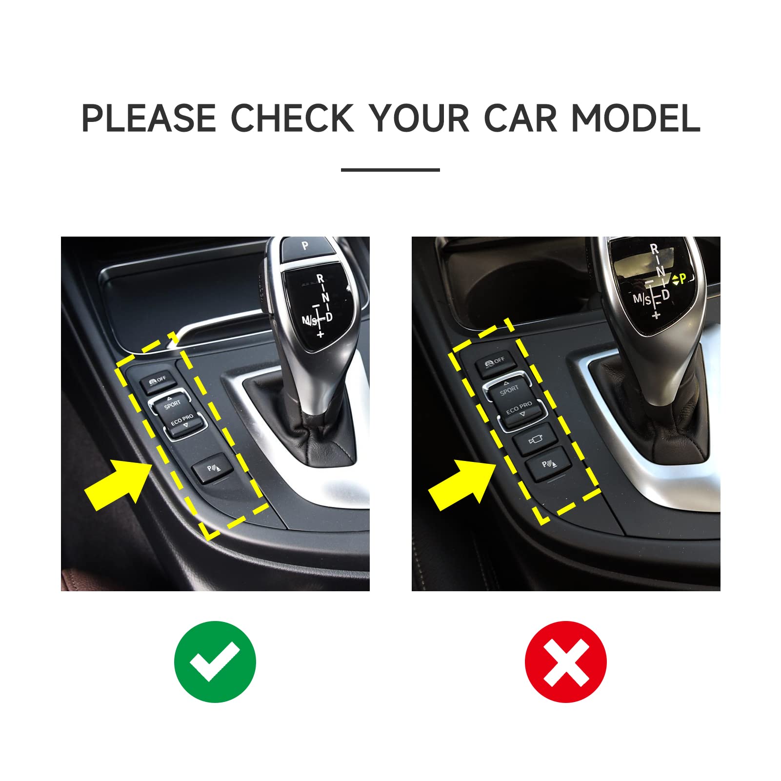 Car Trim Gear Shift Cover Carbon Style Abs Decal Trim Fits For Bmw F30 F31 F34 3Gt F32 F33 F36 3 4 Series Accessories, 2012-2019 - 330E Not Fit