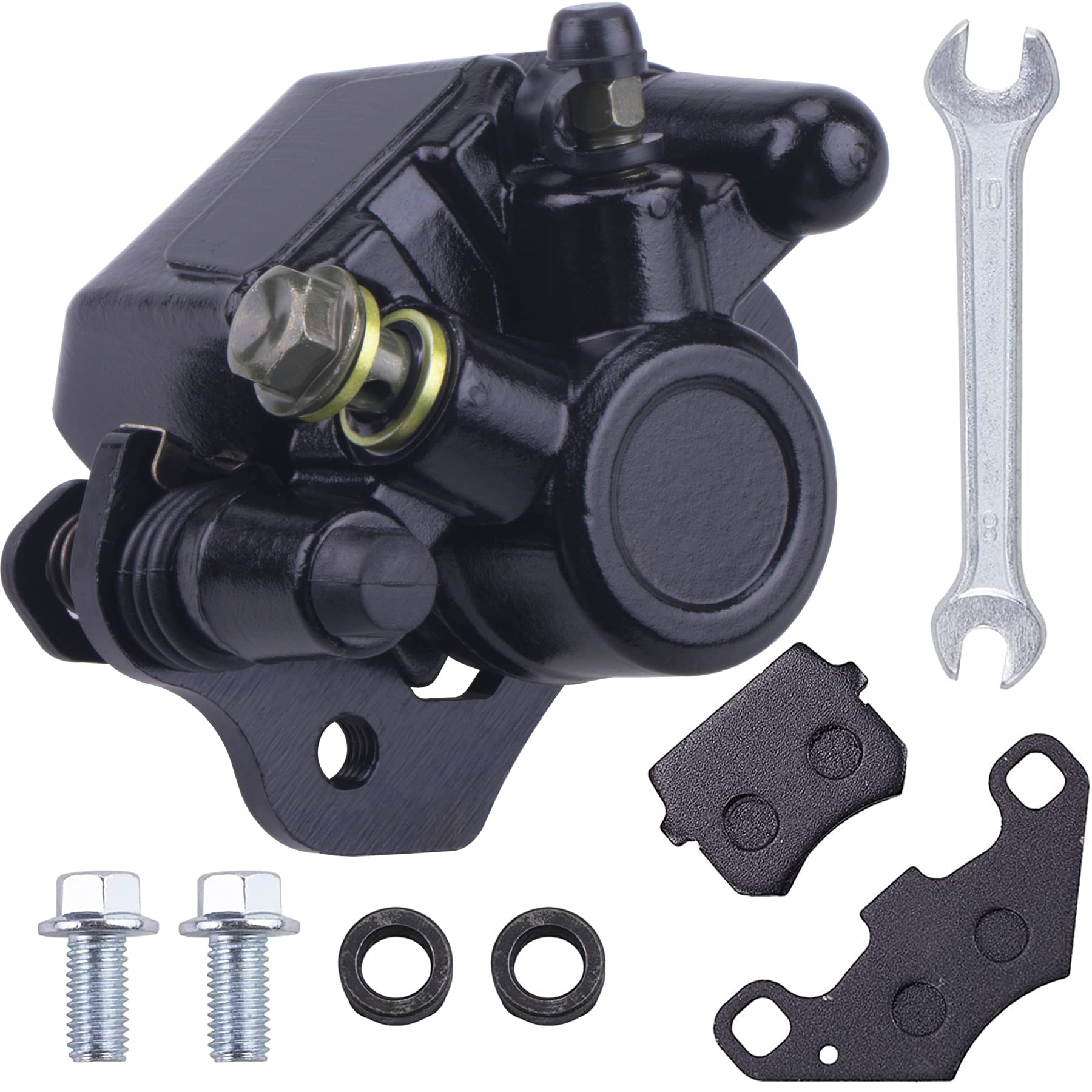 MWMNUN Chinese Rear Brake Caliper for ATV Coolster Taotao Kazuma Roketa Sunl Baja Kinroad 50cc 70cc 90cc 110cc 125cc 150cc 200cc