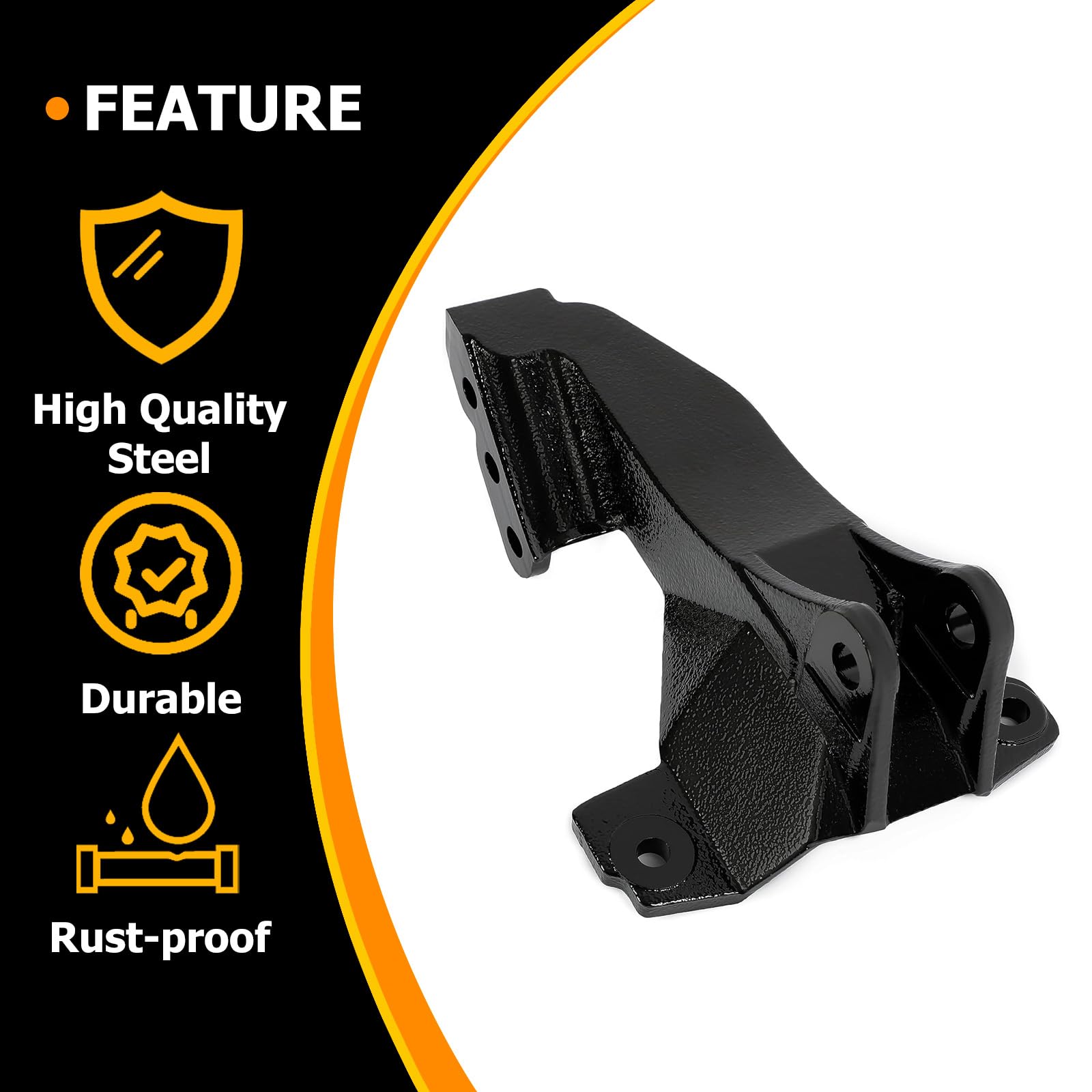 KUAFU Track Bar Relocation Bracket Compatible with 2008-2022 Ford F-250 F-350 F-450 4WD Super Duty 2-3.5'' Lift Kit Track Bar Dr