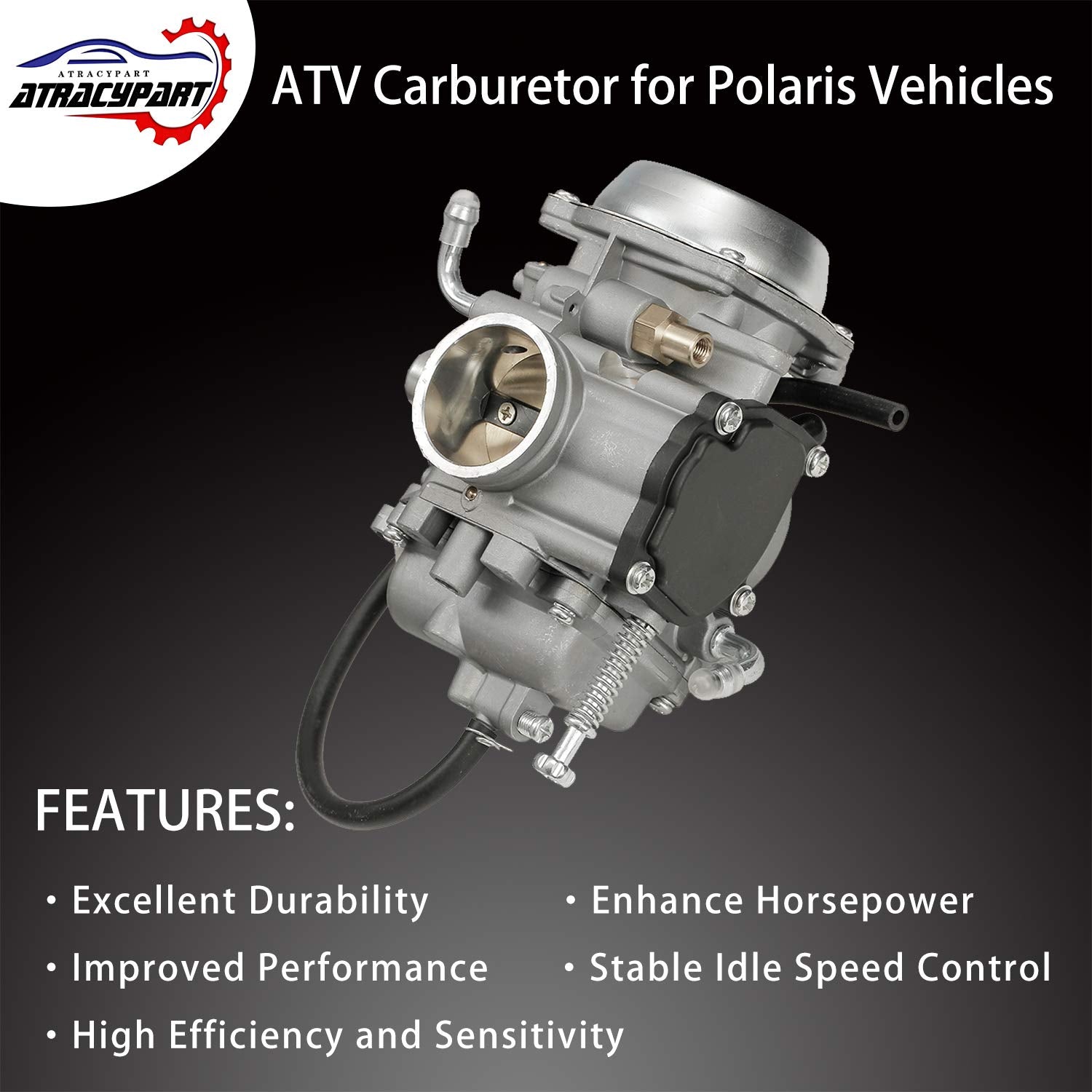 Carburetor Carb Compatible With Polaris Sportsman 300 335 400 450 500 600 700, Magnum 325 330 425 500, Ranger 400 425 500, Trail Boss 325 330, Trail Blazer 330, Hawkeye 300 400 & More