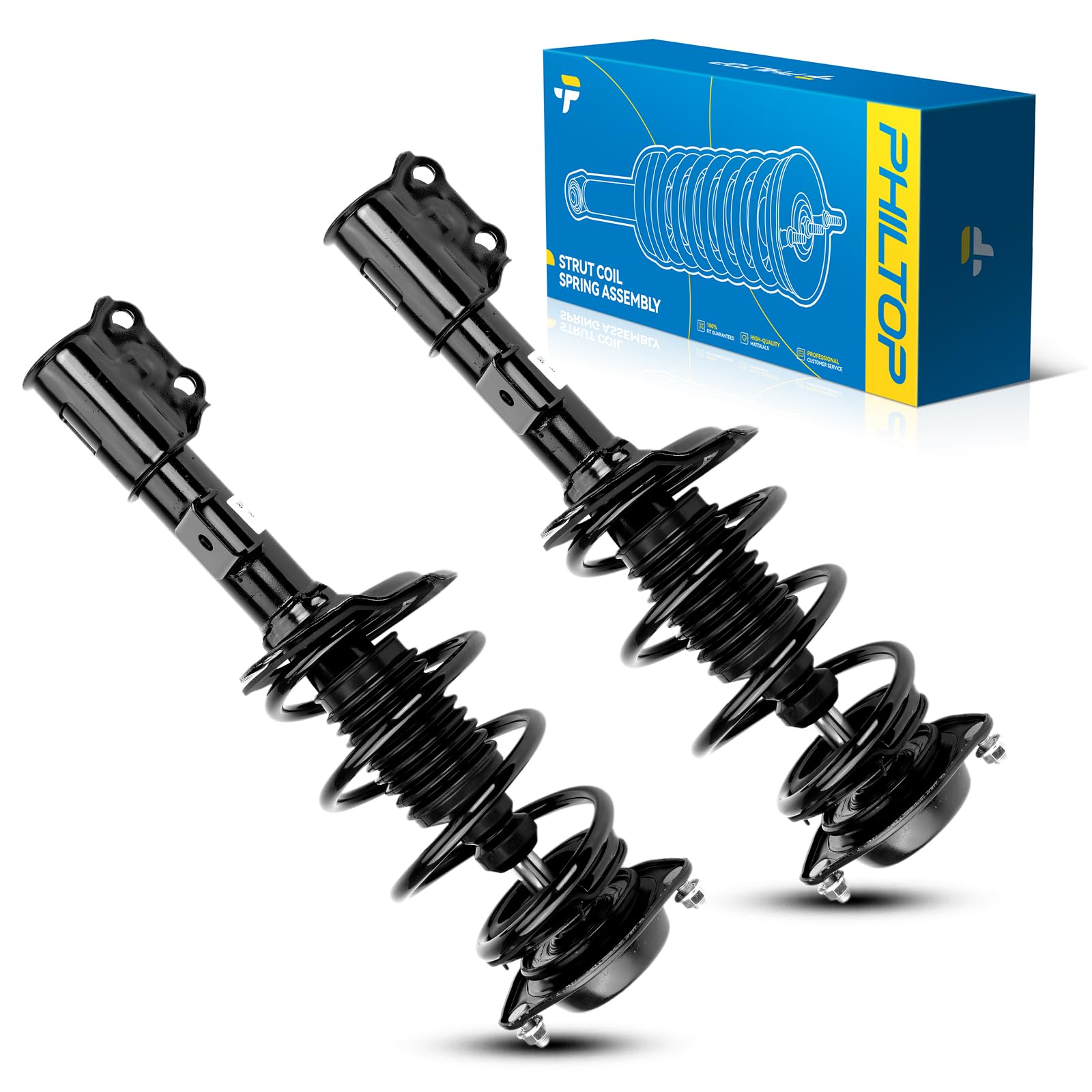 Philtop Front Struts For E-Lan-Tra 2011 2012 2013 2014 2015 2016, Shock Absorber Complete Suspension 172709+172708, Struts With