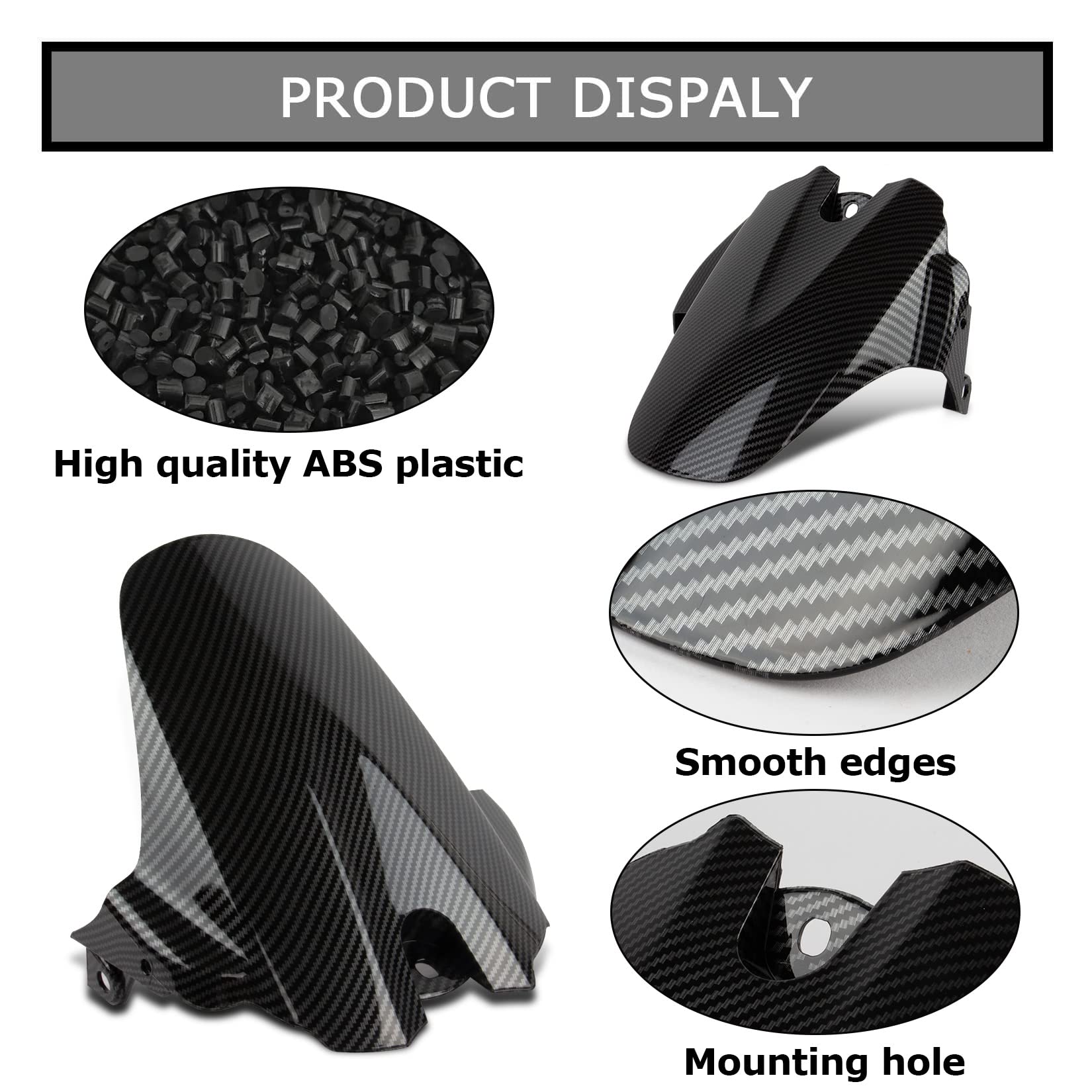 Rear Fender Mudguard Tire Hugger For Suzuki Gsxr600 750 K6 K8 2006-2010 (Carbon Fiber Painted)