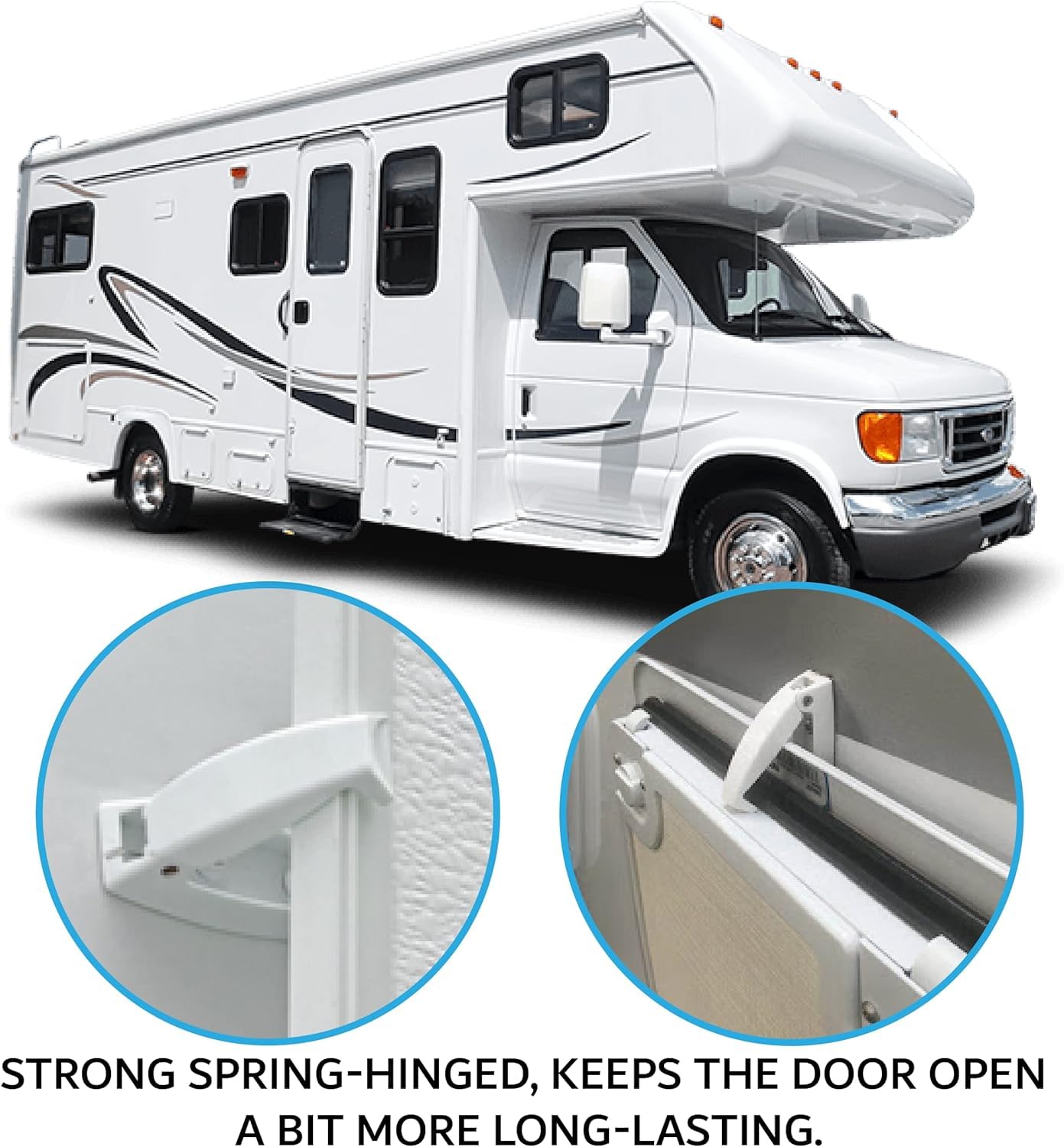 Nu-Set | 4Rv013 Rv Baggage Door Catch | Rv Accessories & Door Hardware (White, 8 Packs)