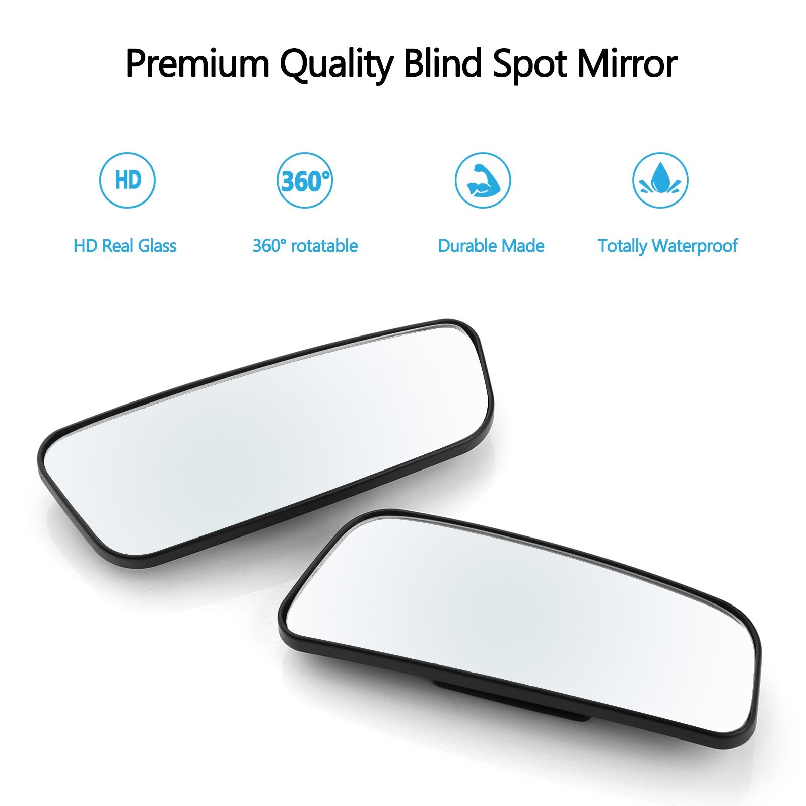 Blind Spot Mirror For Cars Liberrway Car Side Mirror Blind Spot Auto Blind Spot Mirrors Wide Angle Mirror Convex Rear View Mirror Stick On Design Adjustable