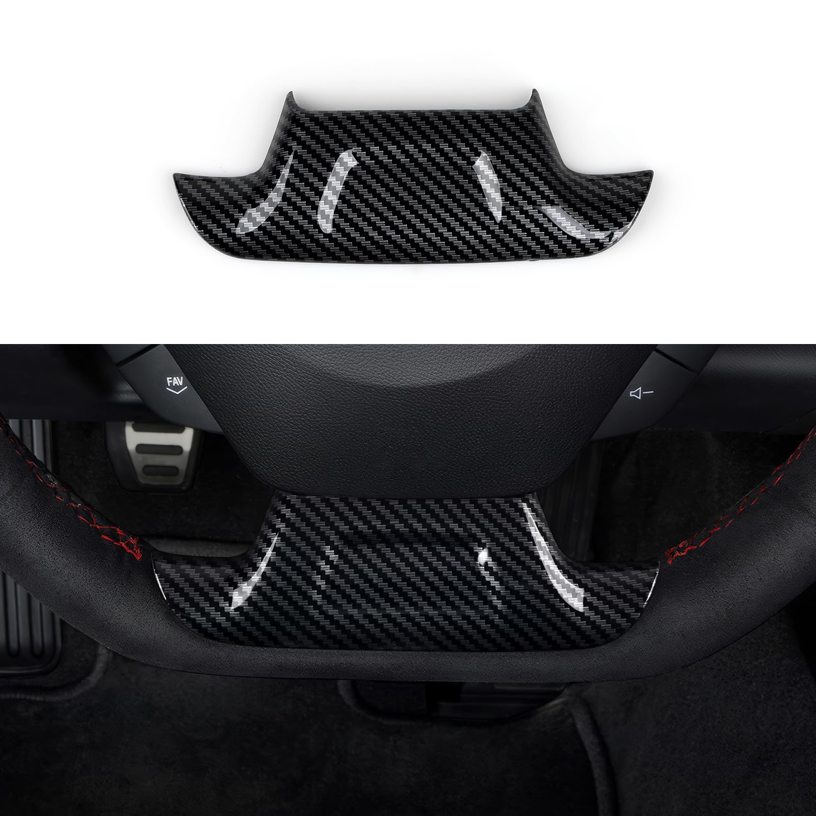 Car Bottom Sticker ABS Carbon Fiber Decal Interior Trim Cover for Chevrolet Camaro 2016 2017 2018 2019 2020 2021 2022 2023 2024 