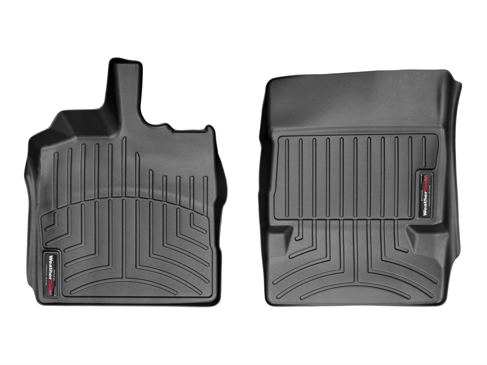 Weathertech Custom Fit Floorliners For Smart Fortwo - 1St Row (442151), Black
