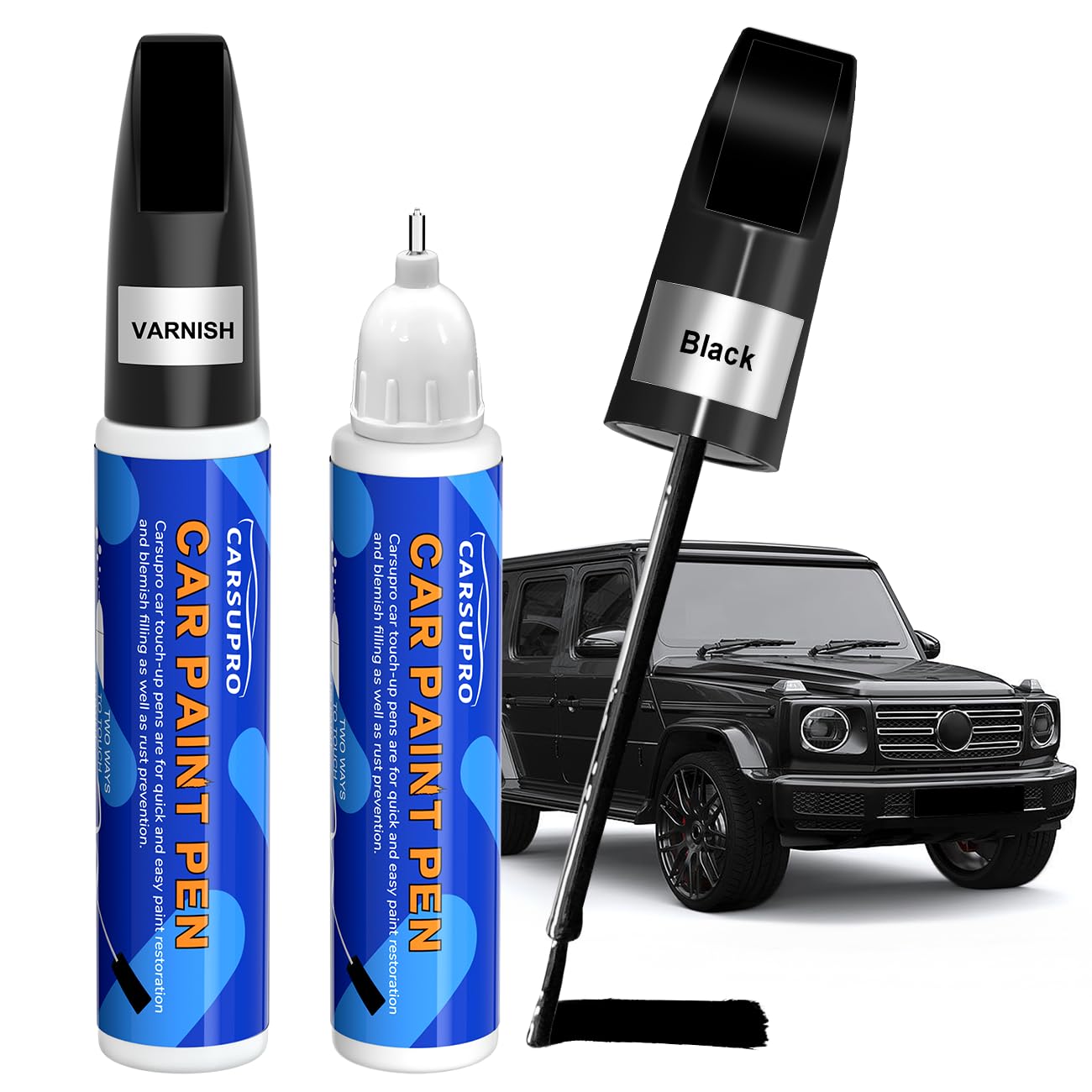 Carsupro Touch Up Paint for Cars,2-In-1 Automotive Touch up Paint, Car Paint Scratch Repair,Color Accurate Quick Fix and Conveni