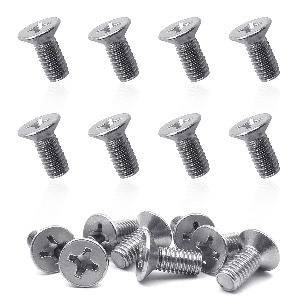 8pcs Screw Rotor Brake Disc Retaining 93600-06014-0H- Compatible With Honda, Acura, Volkswagen, Audi,Hyundai and Kia Models, Sta