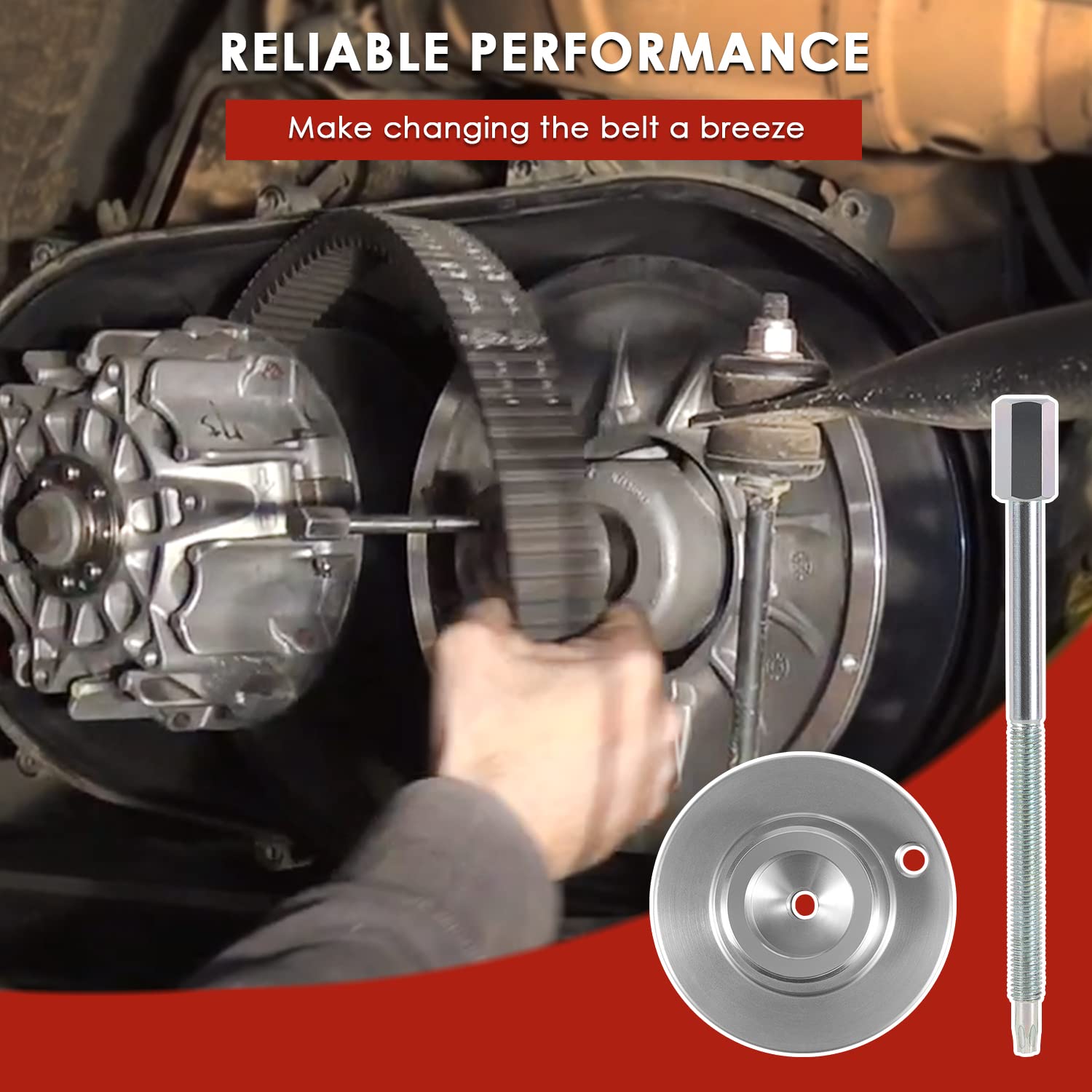 Fit for Can-Am Defender HD8 HD10 Belt Removal Clutch Tool, Replace for 708200686-529000072 Part #AC-CA-0686-0072