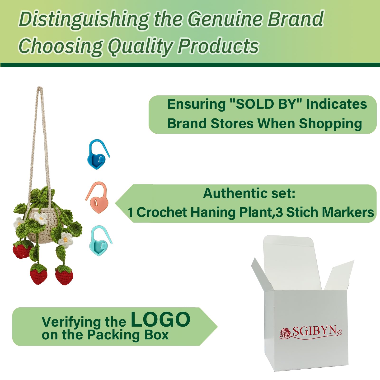 Sgibyn Crochet Hanging Plant For Car,Car Decorations Interior,Plant Strawberry Aesthetic Car Accessories For Women Interior Cute,Car Ornaments Charms For Rear View Mirror,Boho Car Decoration