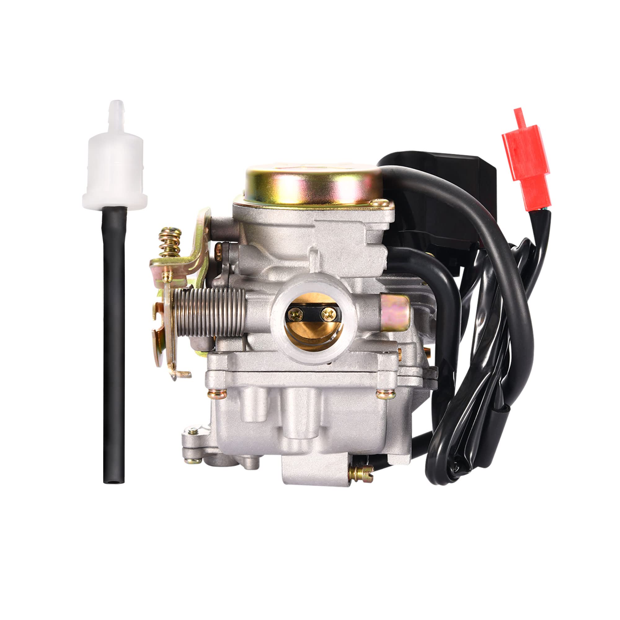 GOOFIT PD18 18mm Carburetor for 4 Stroke GY6 49cc 50cc Chinese Scooter 139QMB Moped Replacement for Taotao Kymco Scooter Jonway 
