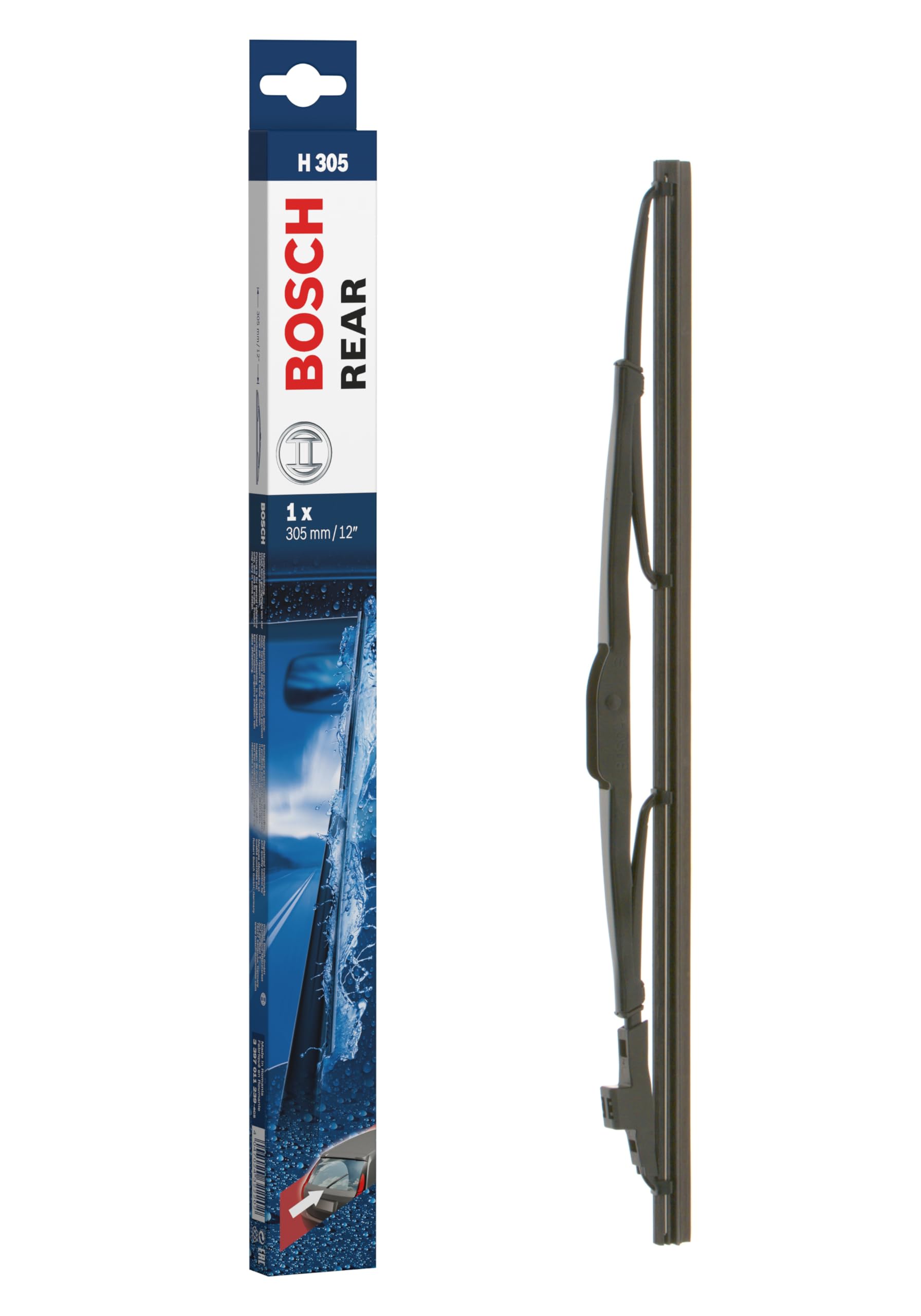 Bosch H305 Rear Wiper Blade; 12'' - Single
