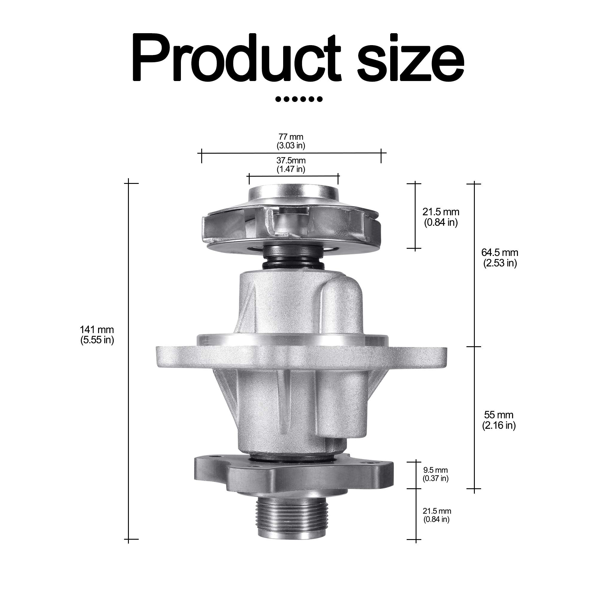 Aulink Aw5097 Water Pump 252-822 For Chevy (Colorado Trailblazer), Gmc (Canyon Envoy), Buick Rainier, Hummer H3,Isuzu I-290 I-350 I-370 Ascender 2.8L 2.9L 3.5L 3.7L 4.2L