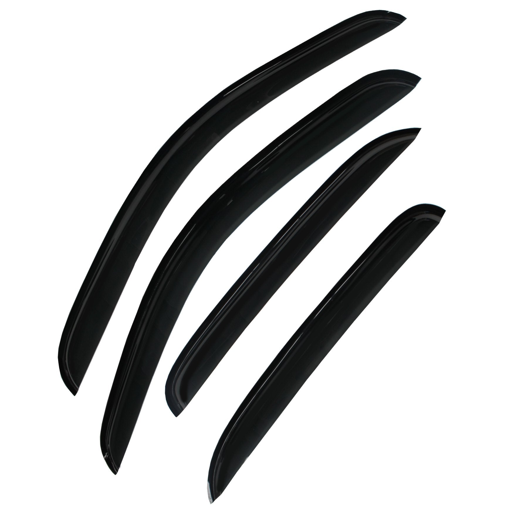 Gldifa Sun/Rain Guards Window Visors Wind Deflector Compatible With Avalanche/Suburban/Yukon/Silverado/Sierra Crew Cab 4Pcs