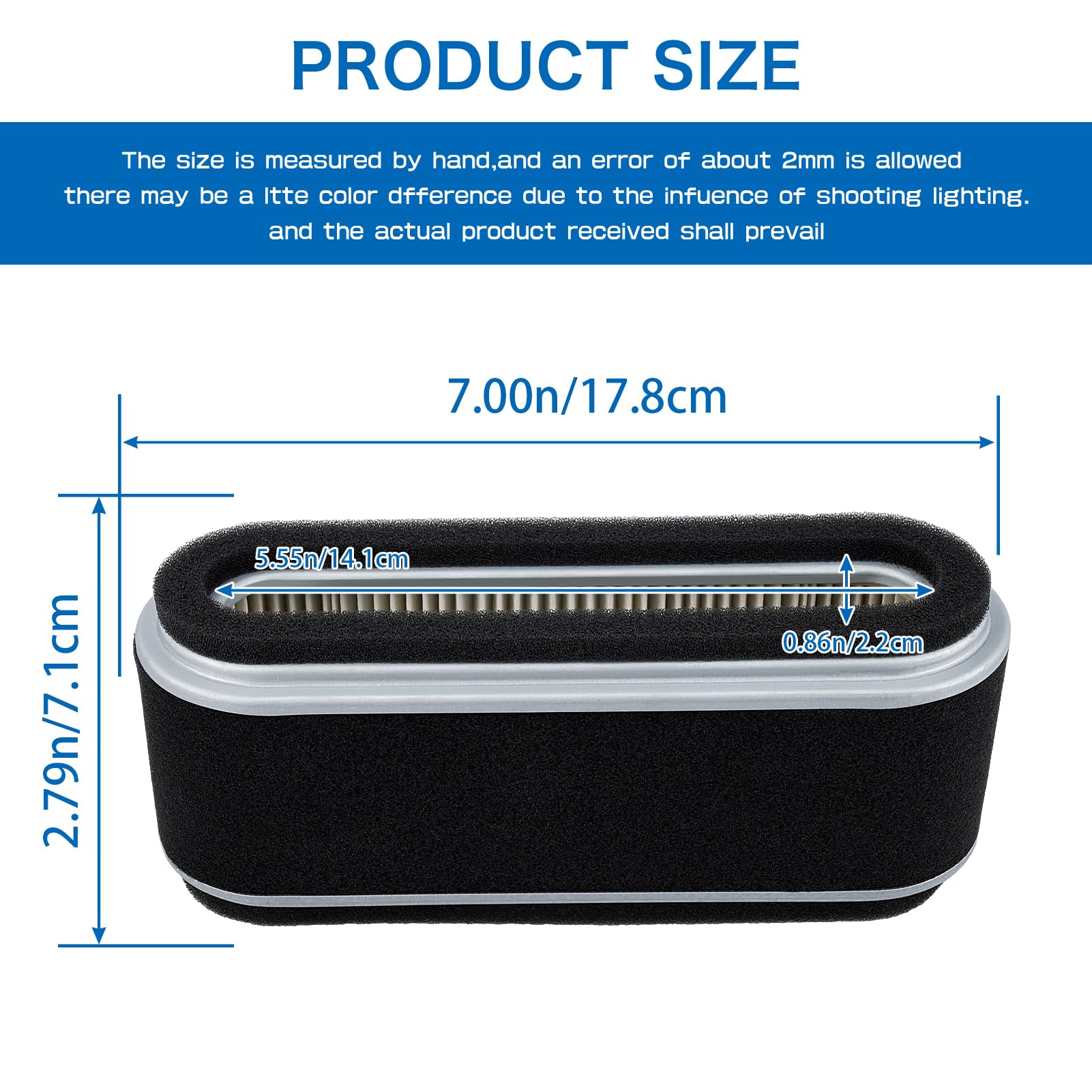 Locopow 11013-2021 Fb460 Air Filter 11013-2020 For Kawasaki Fb460V 12.5Hp John Deere Am101090 Am101191 112L 160 165 Gx95 Rx95 Srx95 Sx84 Lesco 050048 Toro Kw1001 042926 20743700 Fb460V Part