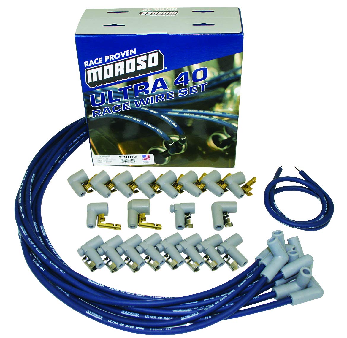 Moroso 73800 Ultra 40 Race Plug Wire Set