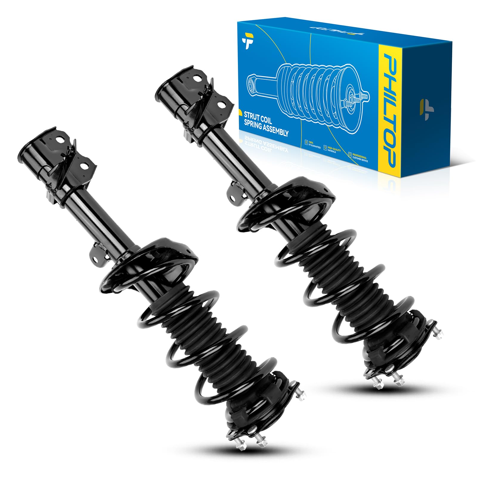 Philtop Front Struts Fit For Cr-V 2007 2008 2009 2010 2011 2012 2013 2014, Front Shocks Assembly Fit For Crv 2007 2008 2009 2010