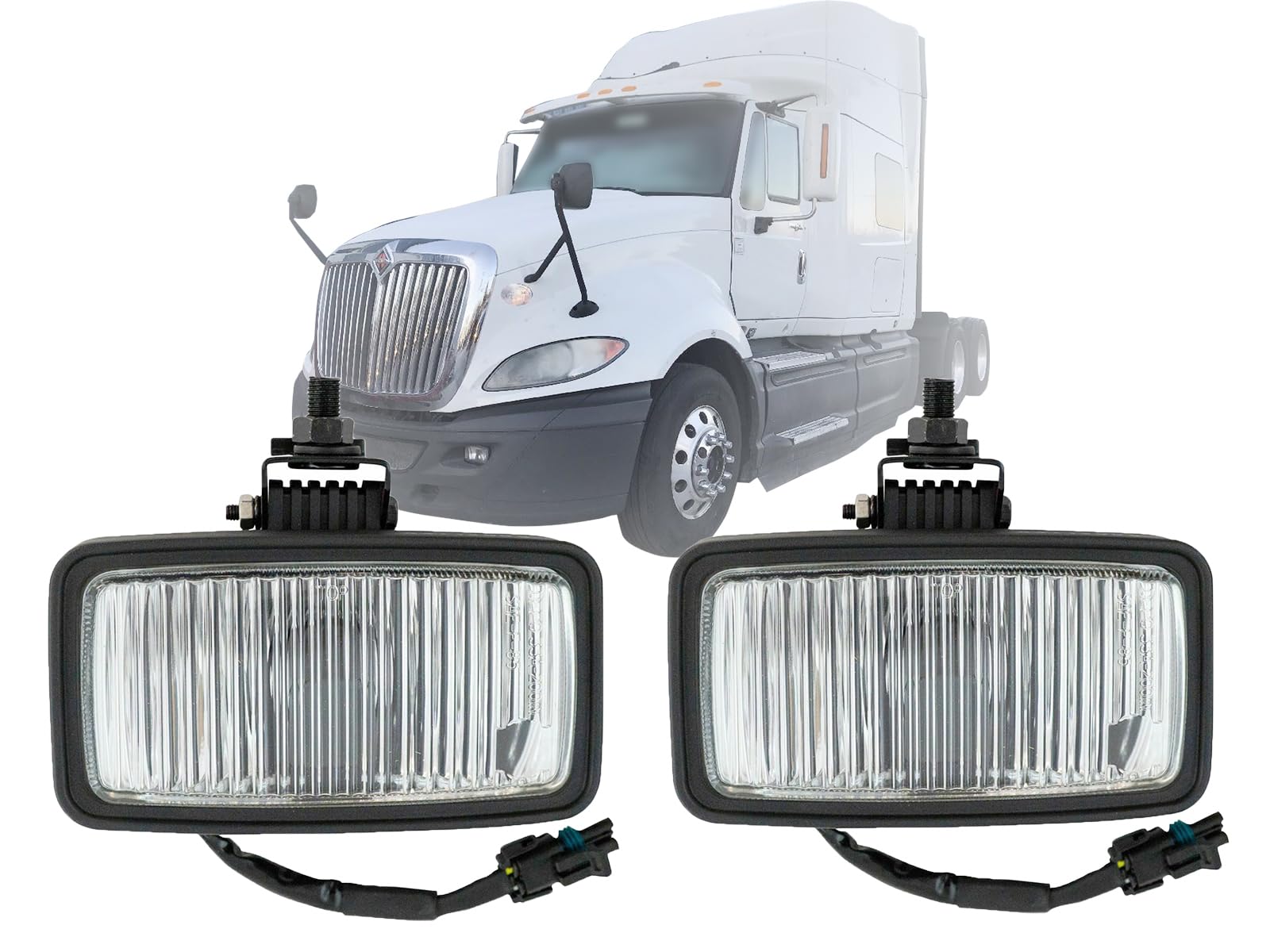 Auto Parts Avenue Apa Replacement Fog Lamp With Bulb For 08-14 Prostar 93-11 9100 9200 9300 9400 9600 9700 9800 9700 Pair Passenger Right Rh And Driver Left Lh Side