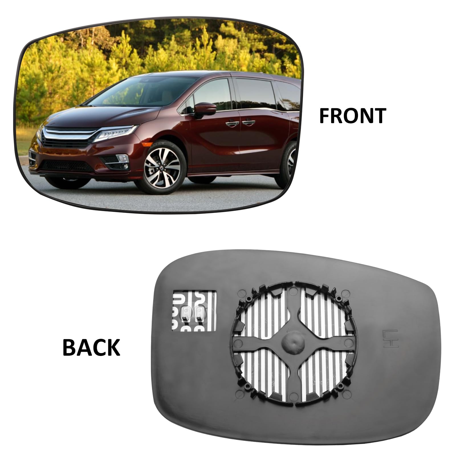 LOIYLLEN Driver Side Mirror Replacement for Honda Odyssey 2018 2019 2020 2021 2022 2023 - Left Side Mirror Glass, Rear View Mirr