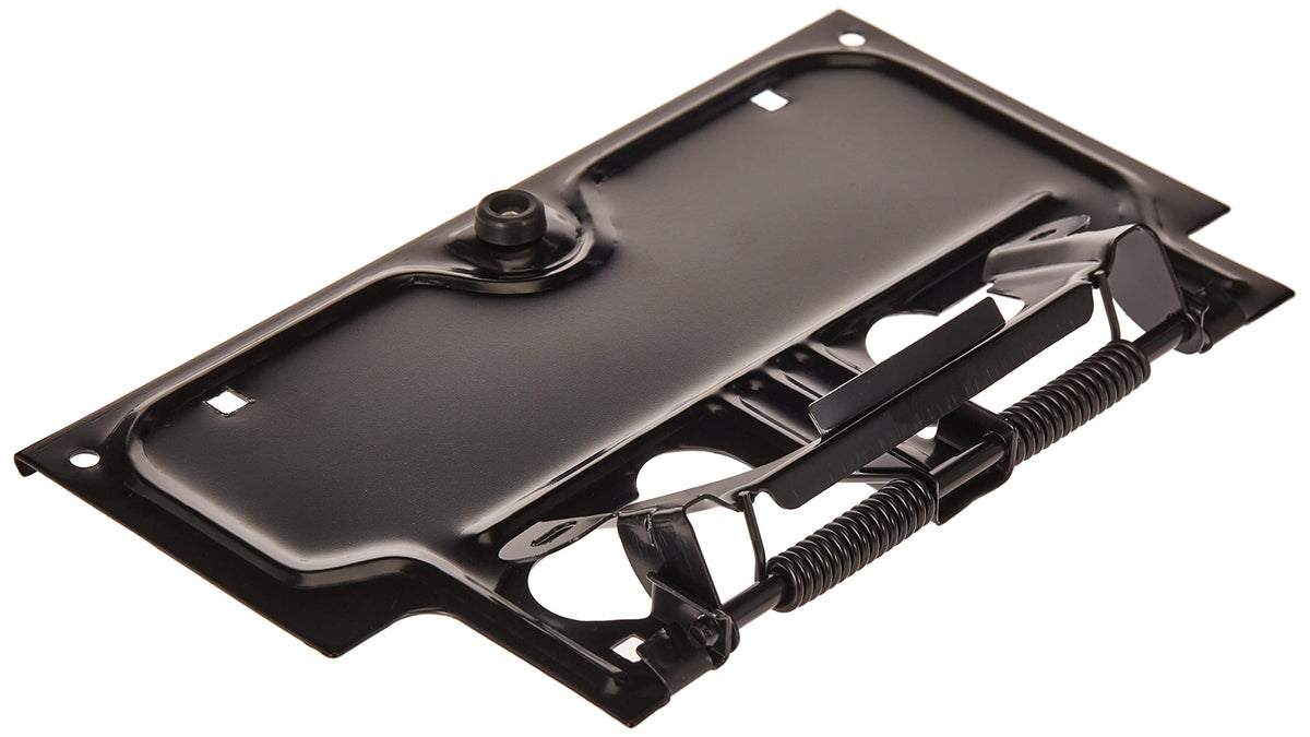 Omix-Ada | 11233.01 | License Plate Bracket, Black | Oe Reference: 55007403 | Fits 1978-1995 Jeep Wrangler Yj