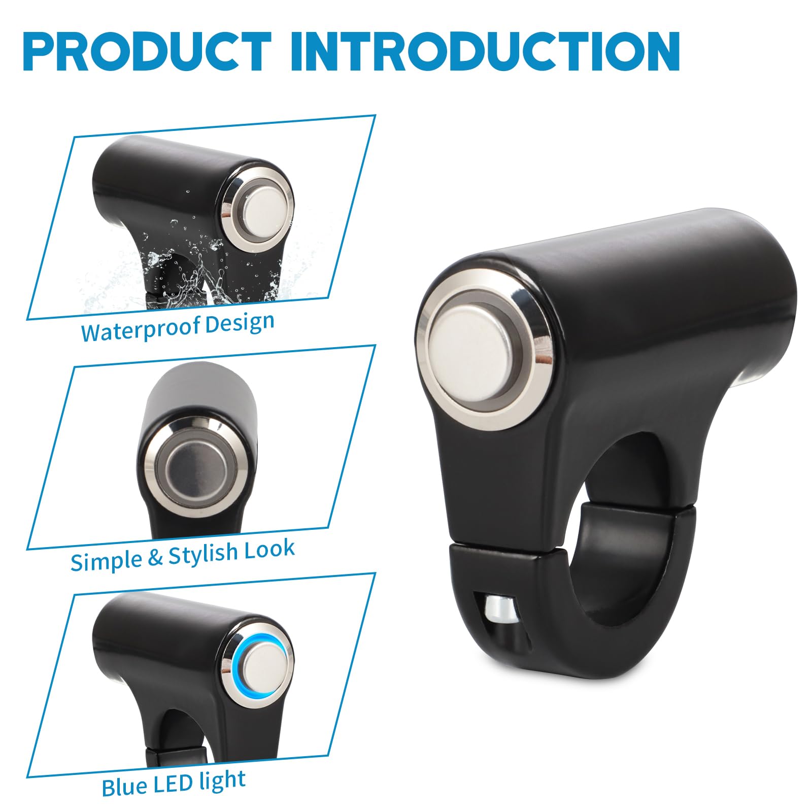 Alpha Rider Headlight Kill Switch Kits For Talaria Sting R Mx4 Plug And Play Help Save Battery With Blue Led Halo And Plugs Headlight On/Off Switch