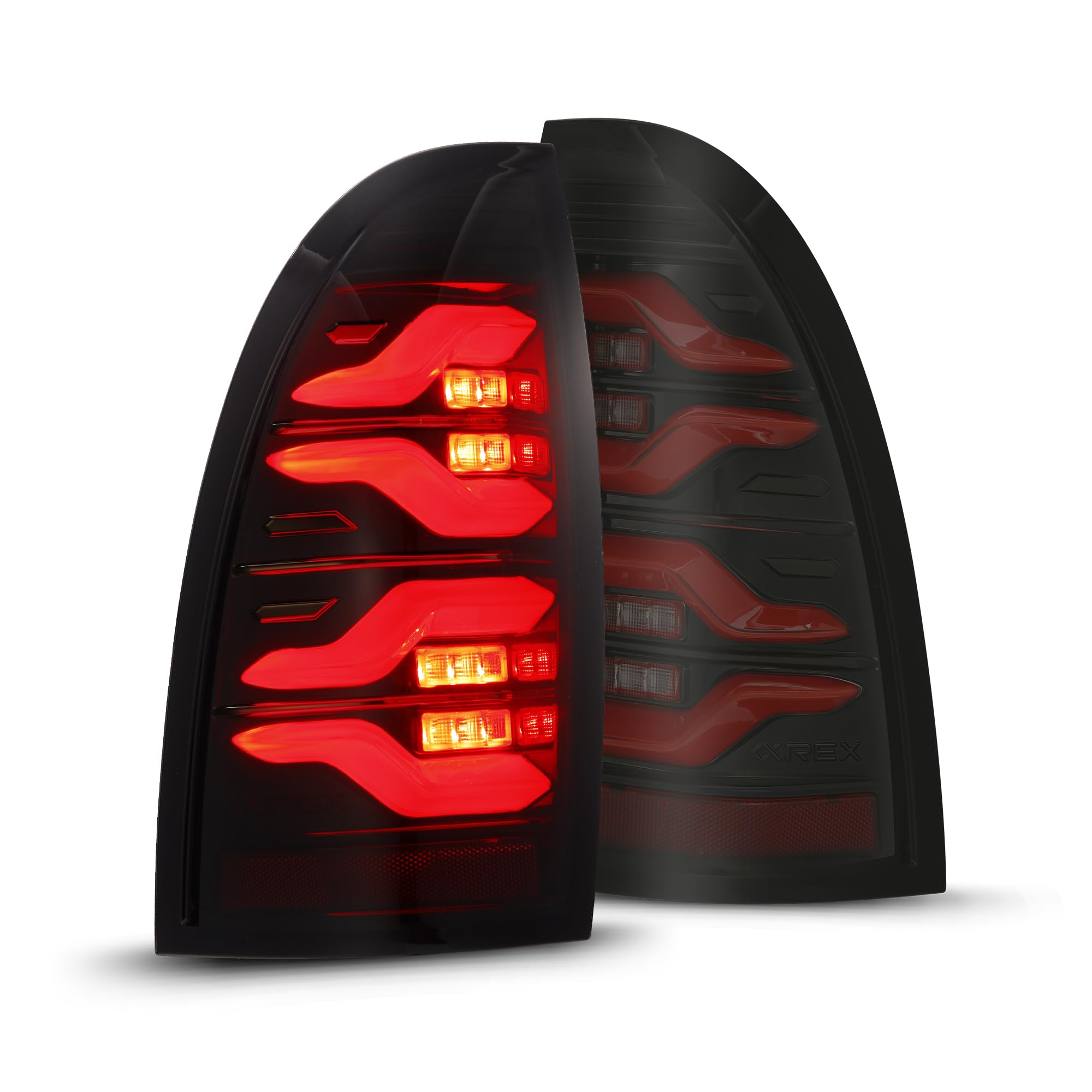 Alpharex For 05-15 Tacoma LUXX-Series LED Tail Lights Black-Red