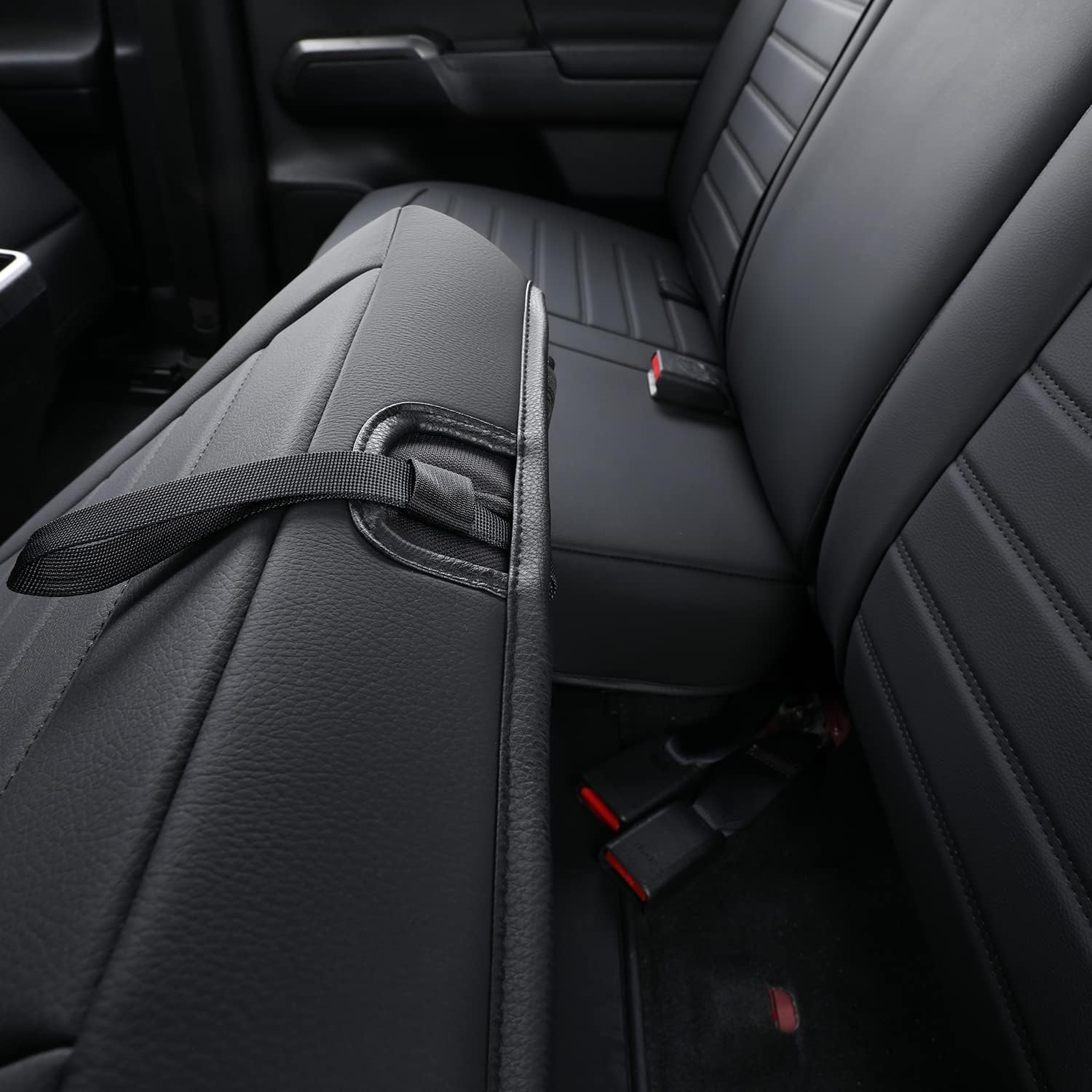 Luckyman Club S08-Qe Tacoma Seat Covers, Fit For 2005-2023 Tacoma Crew Cab/Double Cab Sr Sr5 Trd Sport Trd Off-Road Prerunner Wi