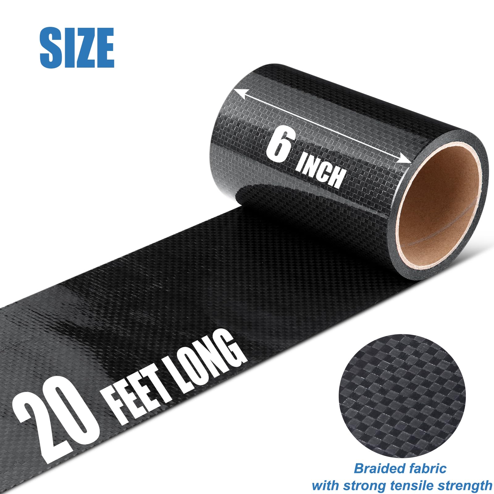 Rv Underbelly Tape, 6'' X 20' Rv Underbelly Material, Waterproof Tape With Permanent Sealing Adhesive For Rv, Camper Travel Trai