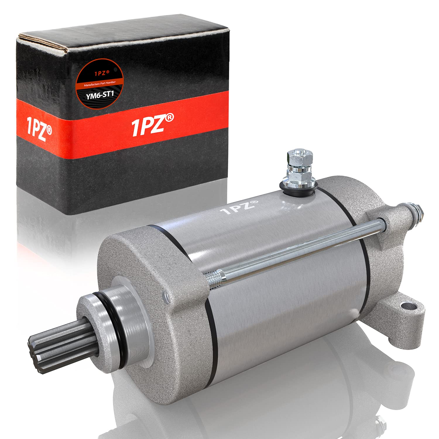 1Pz Ym6-St1 Starter Motor Replacement For Yamaha Grizzly Yfm 600 660 1998-2007 Rhino 450 660 Kodiak 400 Wolverine Nordik Nk 500 700 Mayhem Coleman Outfitter Hisun 500 Atv Utv