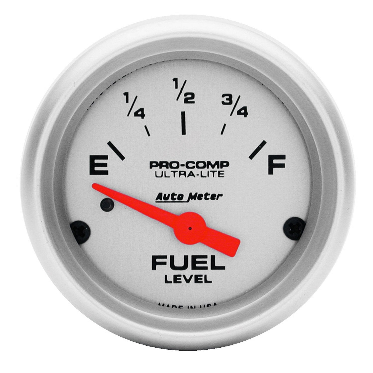 Auto Meter 4314 Ultra-Lite Electric Fuel Level Gauge, 2 1/16'' - Short Sweep/Electric