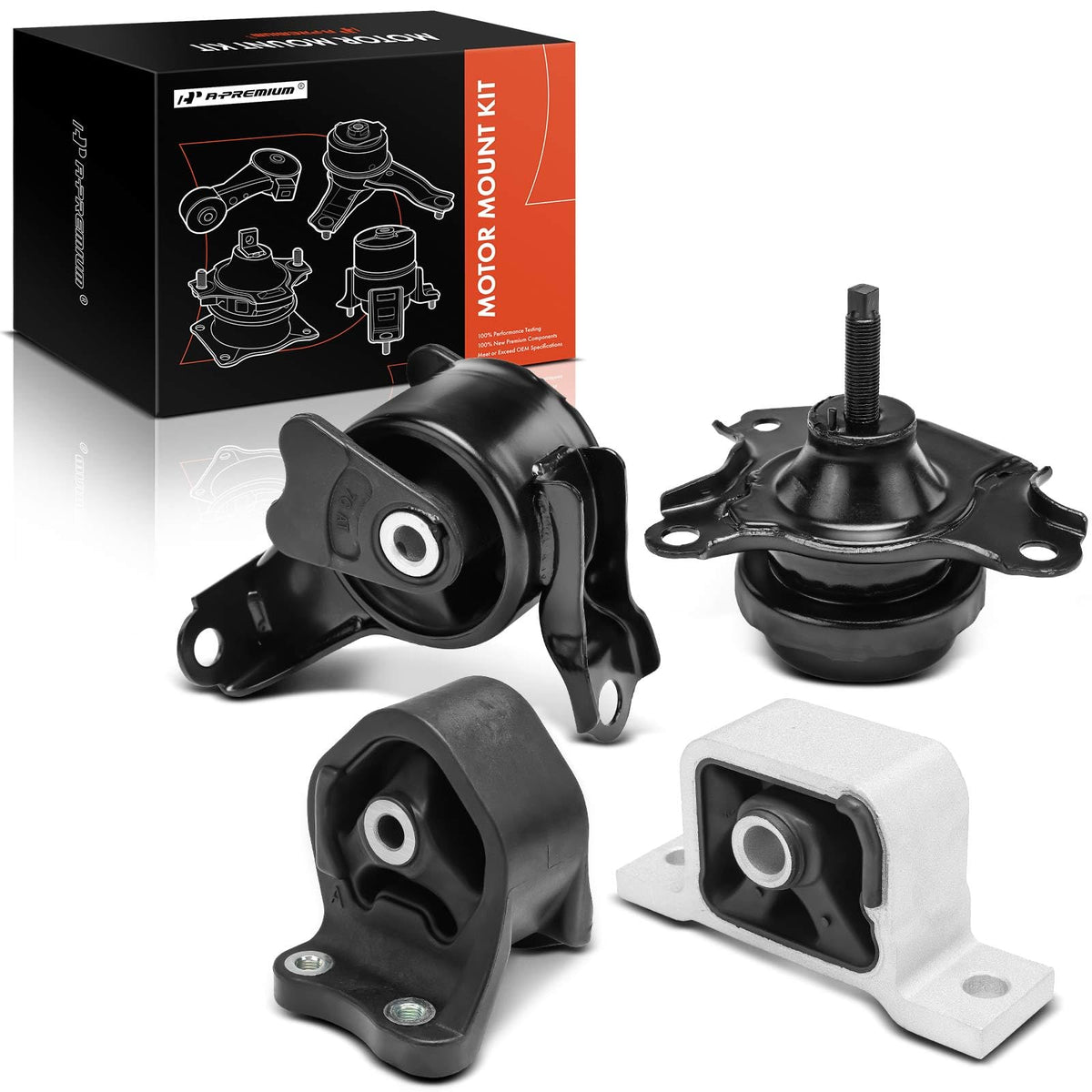A-Premium 4PCS Engine Motor Mount and Transmission Mount Set Compatible with Honda Element 2003-2006 2.4L, Automatic Transmissio
