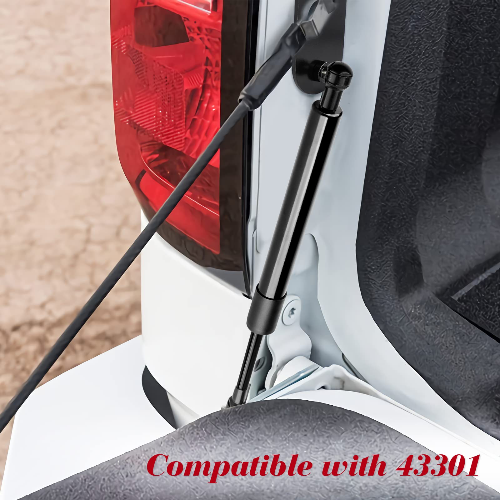 Tailgate Assist Shock Struts Damper Hydraulic Soft Open 43301 Fit For 2009-2018 Dodge Ram 1500, 2019-2022 Ram 1500 Classic, 2010-2022 Ram Hd 1500 2500 3500.