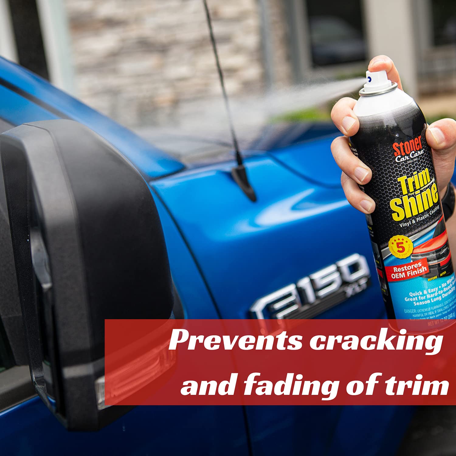 Stoner Car Care 91034-12Pk 12-Ounce Trim Shine Protectant Aerosol Restores Dull Or Faded Interior And Exterior Plastic Renew Bum