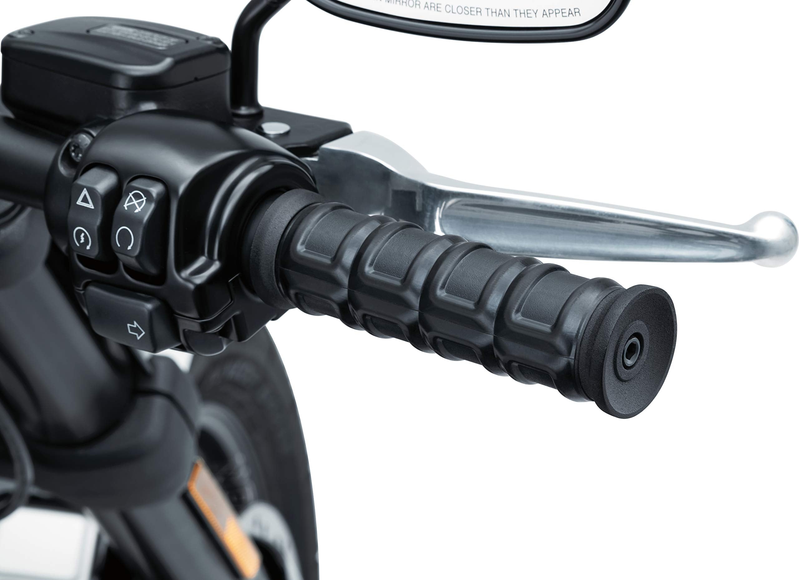 Kuryakyn 6675 Dillinger Handlebar Grips For Electronic Throttle Control: 2008-19 Harley-Davidson Motorcycles, Satin Black, 1 Pair