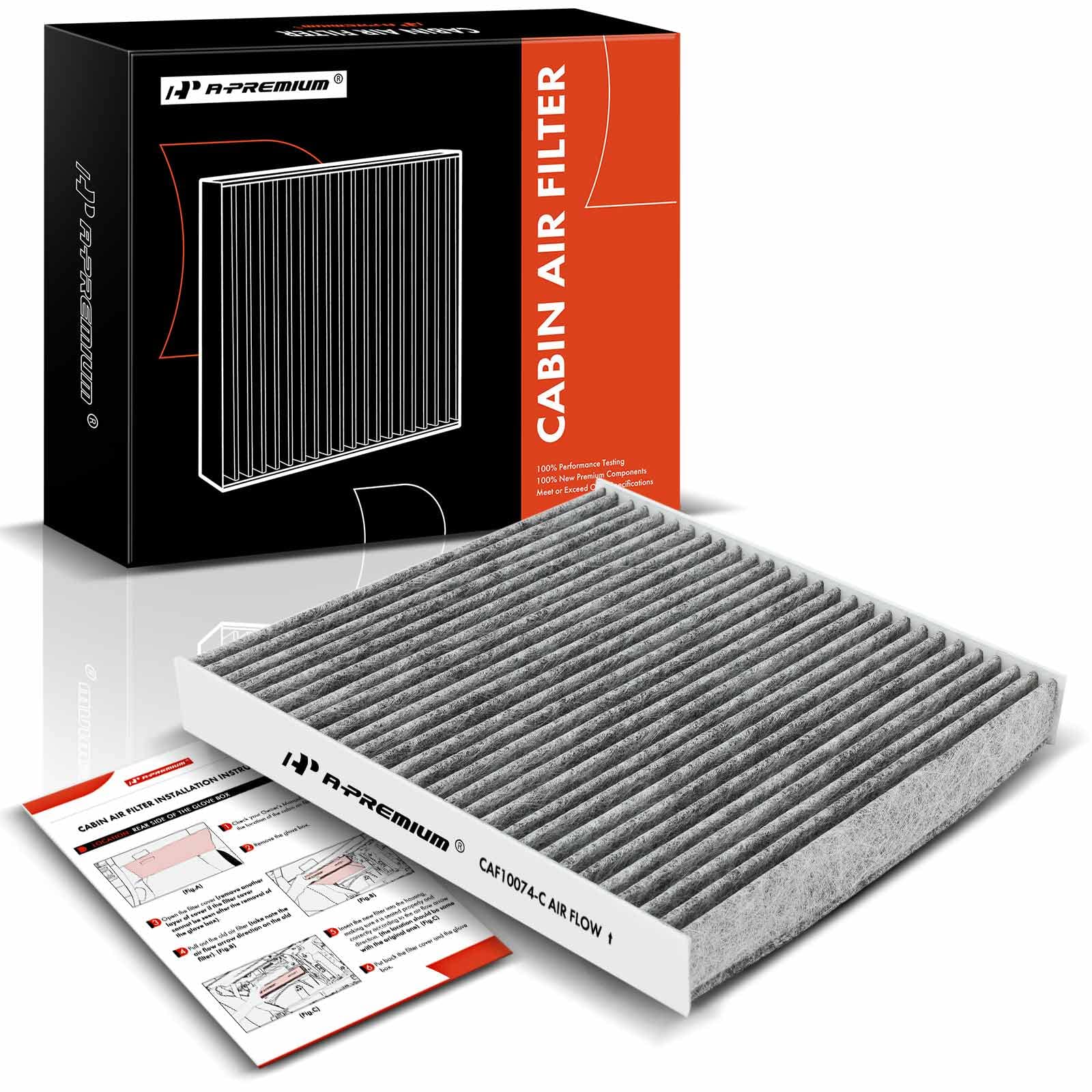 A-Premium Cabin Air Filter With Activated Carbon Compatible With Lexus Models - Gs200T, Gs350, Gs450H, Is200T, Is250, Is300, Is3