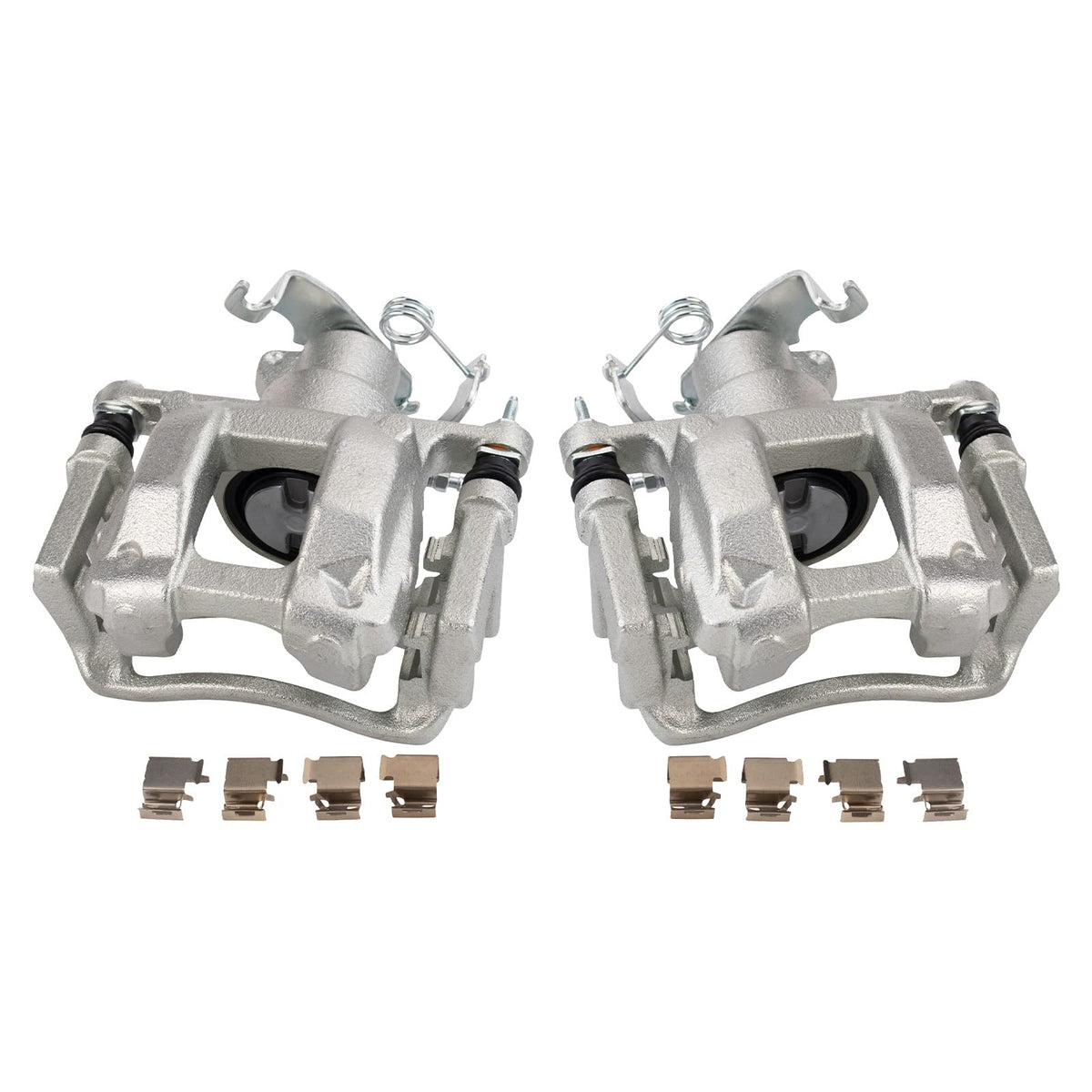 Trq Rear Brake Caliper Set Compatible With 2015-2019 Ford Transit-150 Transit-250 Transit-350 Transit-350 Hd