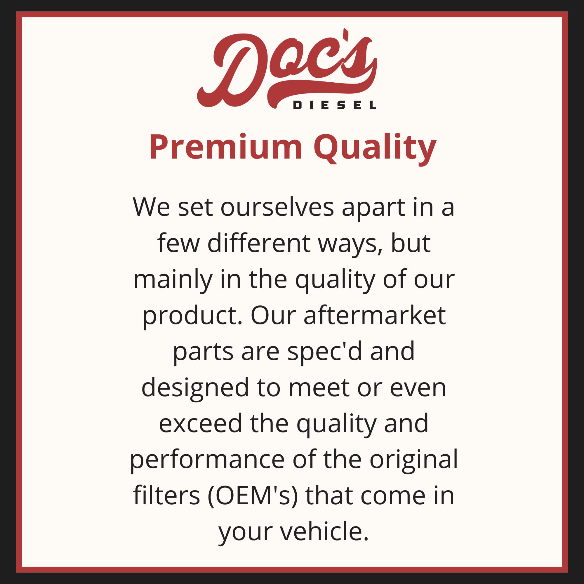 Doc'S Diesel 6.6L Duramax Air Filter 2020-2023 | Replaces A3248C, 84554703 | Oem Grade Air Filter
