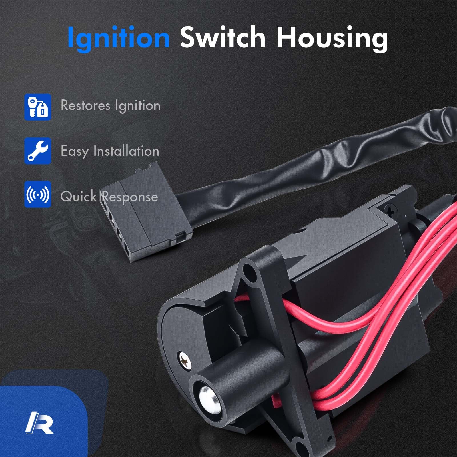 71640-99 Ignition Switch Lock Housing Kit Fit for Harley-Davidson Electra Glide 1993-2005, Road Glide 1998-2005, Road King 1993-